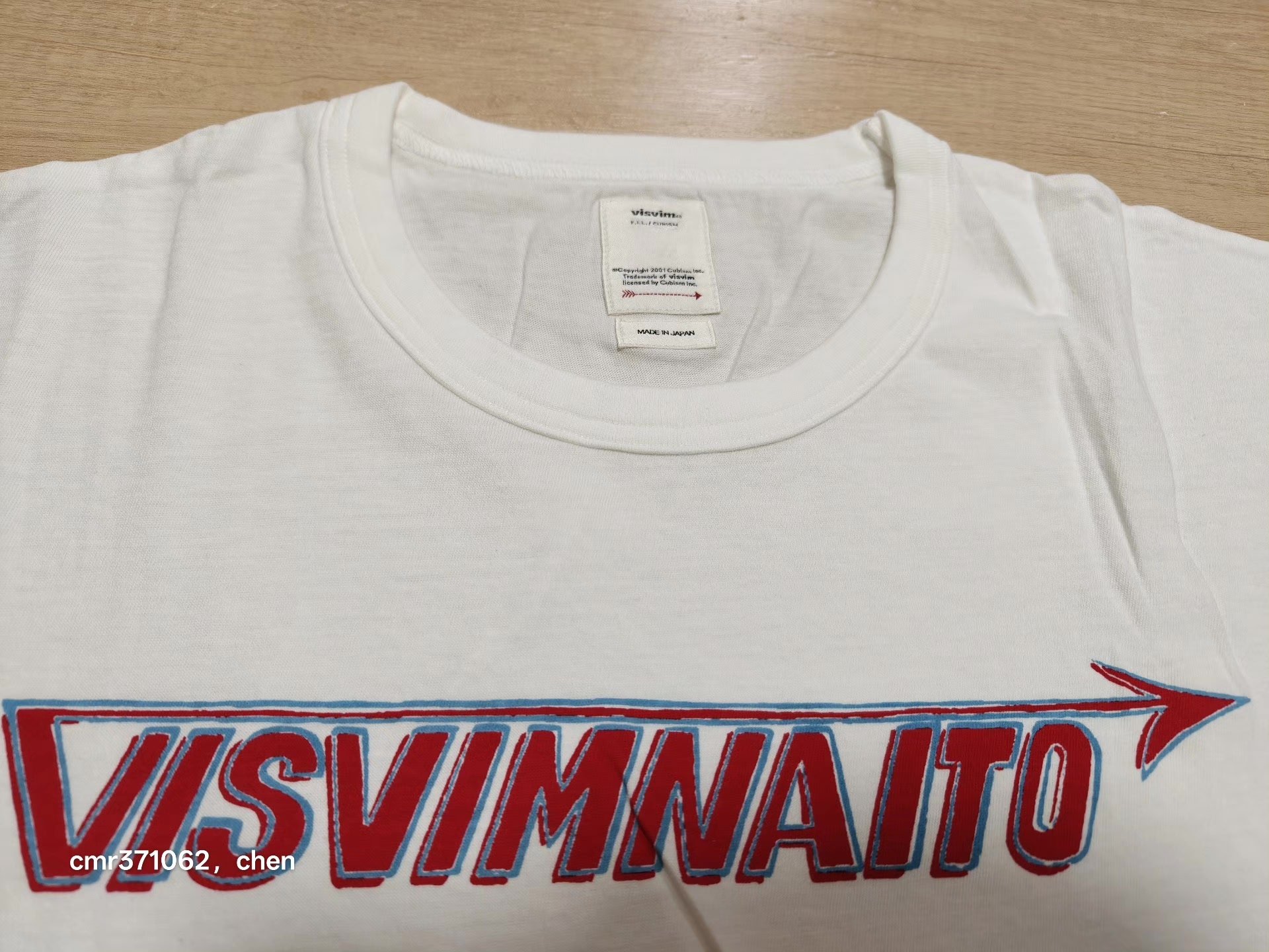 VISVIM 20 JUMBO TEE S/S VISVIMNAITO — front