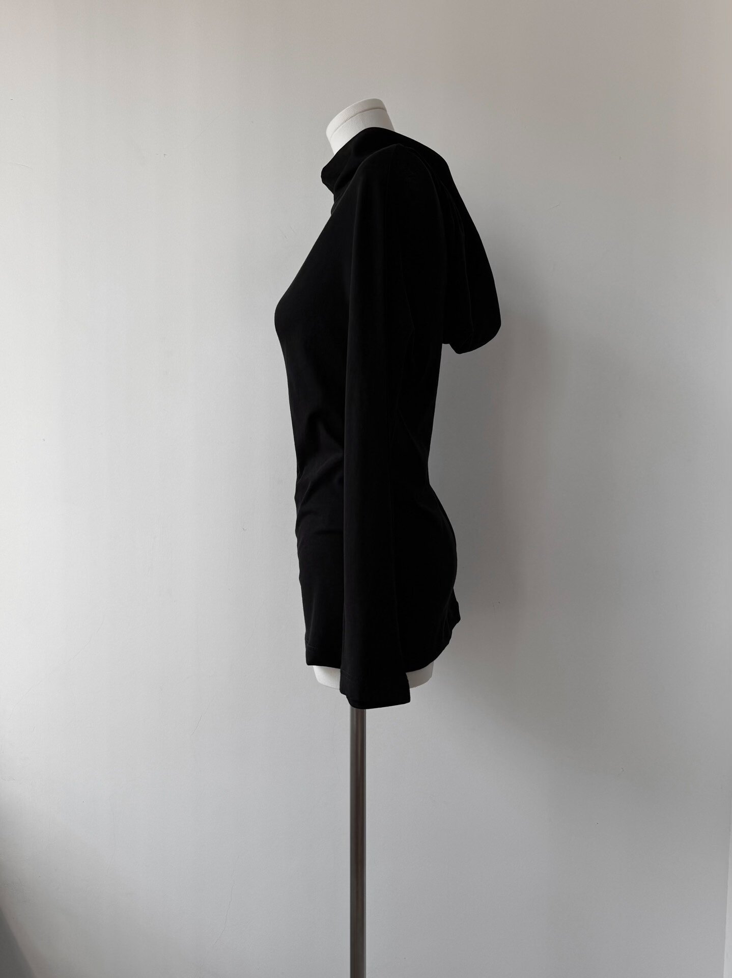 Yohji Yamamoto 21AW Irregular Hooded Top — label