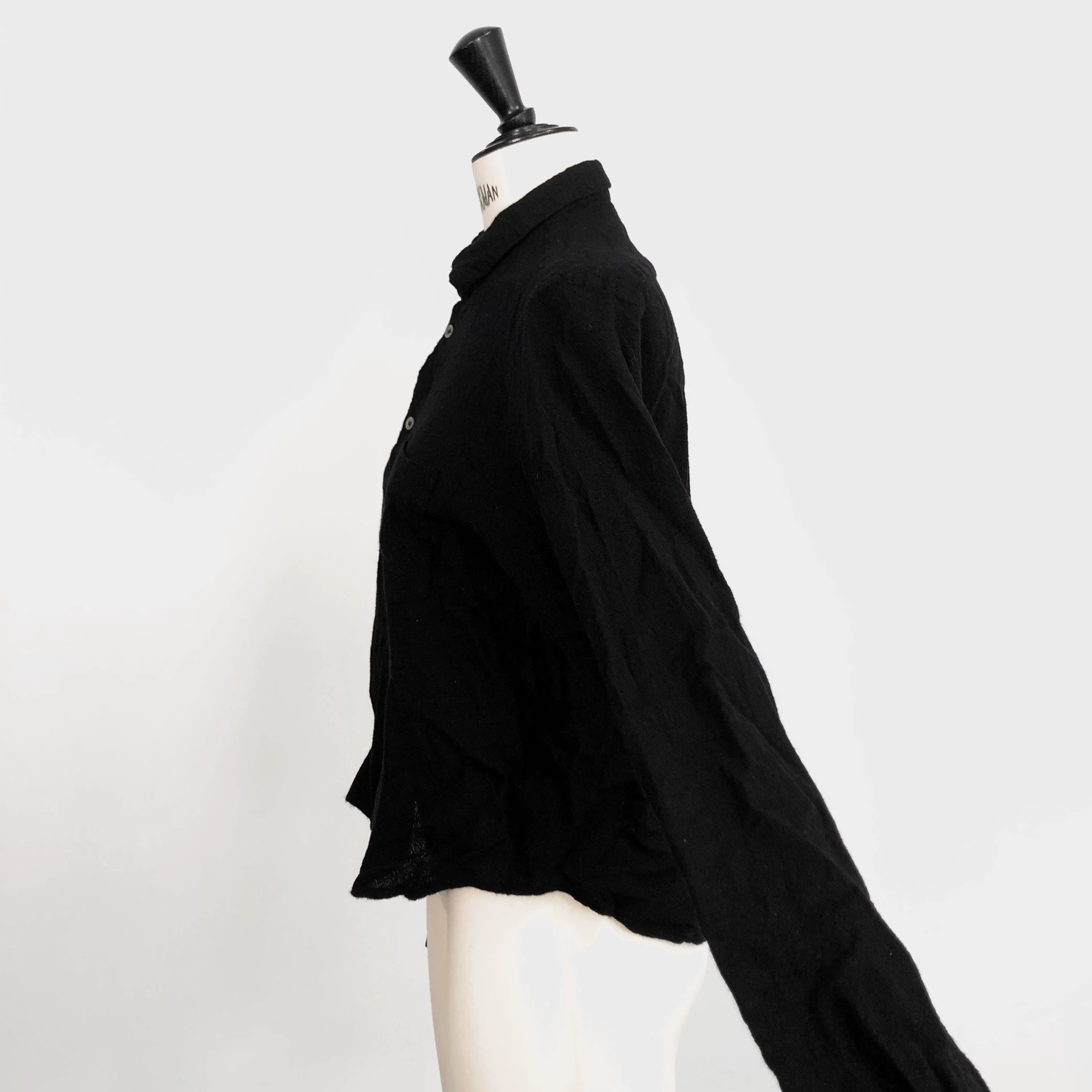 Comme des Garçons 94AW Felted Shirt — detail