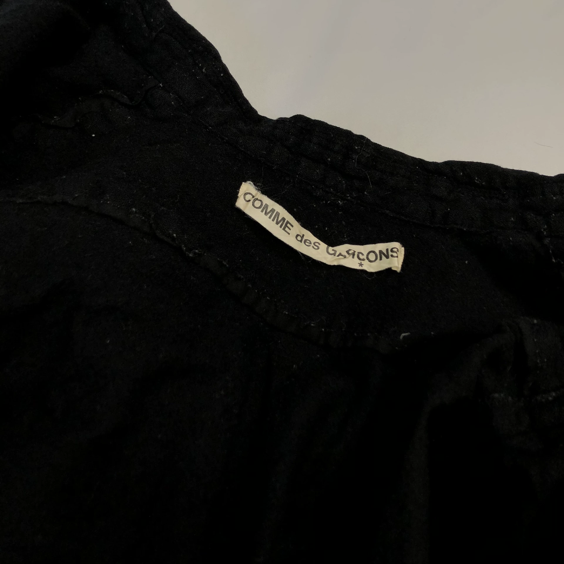 Comme des Garçons 94AW Felted Shirt — label