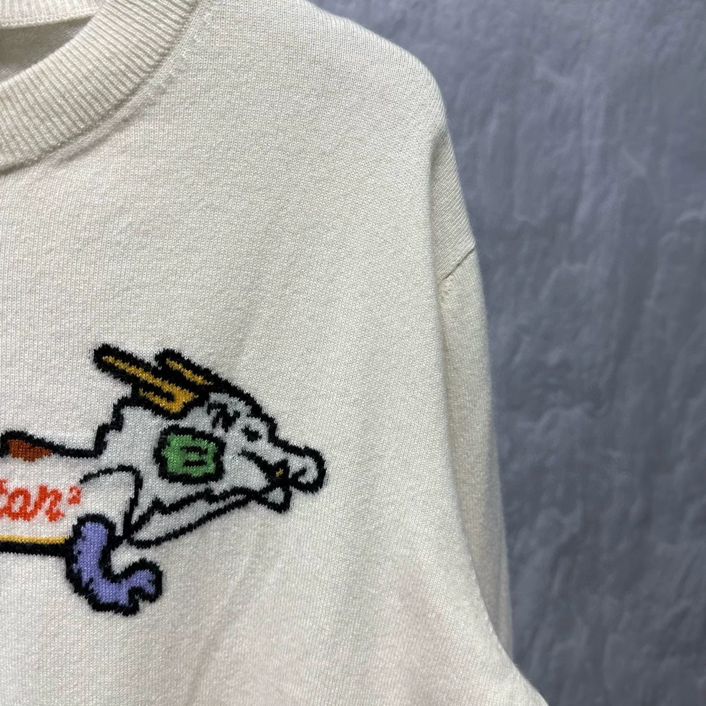 Louis Vuitton Nigo Collab Dragon Embroidery Knit Sweater — detail
