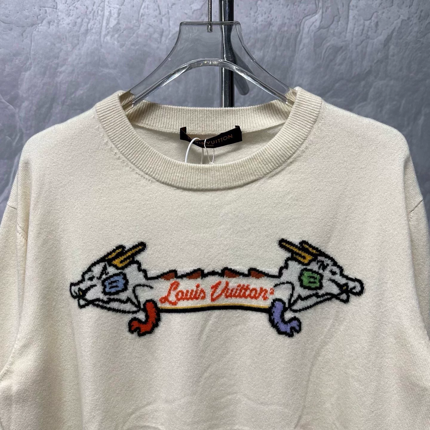 Louis Vuitton Nigo Collab Dragon Embroidery Knit Sweater — front