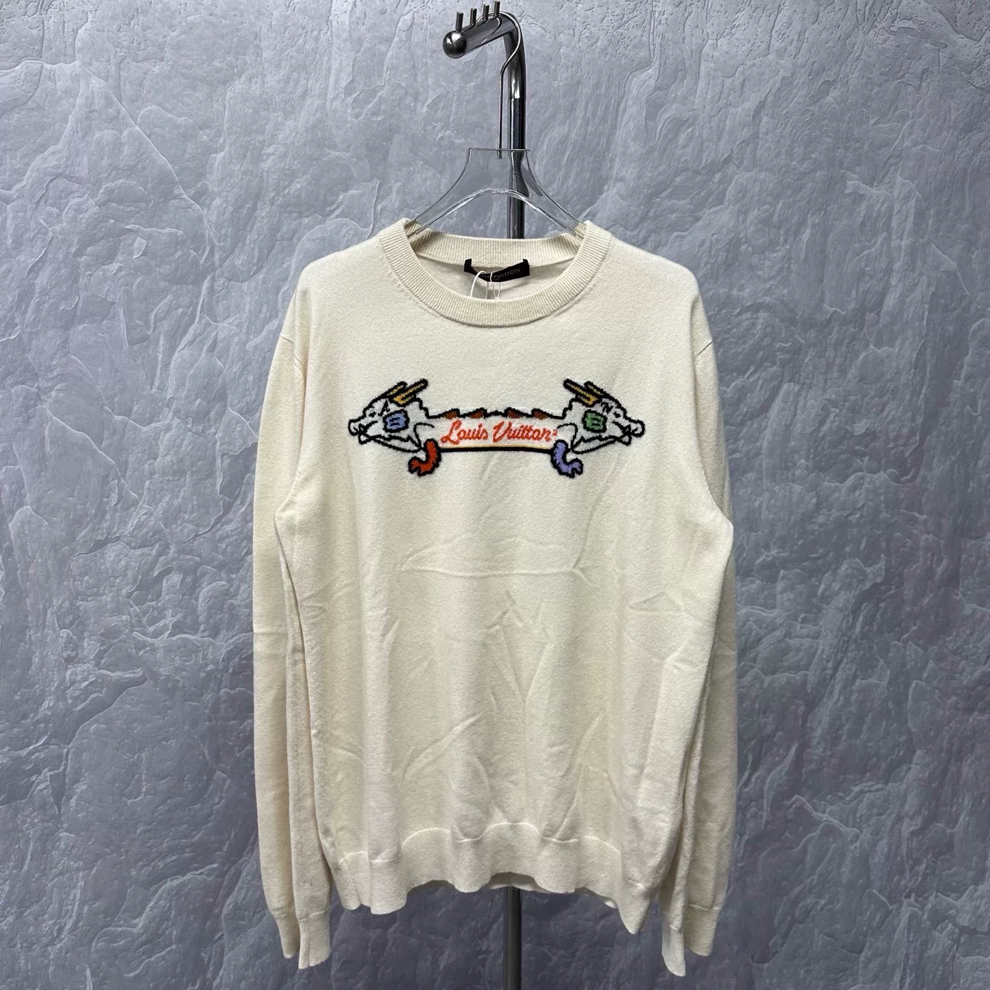 Louis Vuitton Nigo Collab Dragon Embroidery Knit Sweater