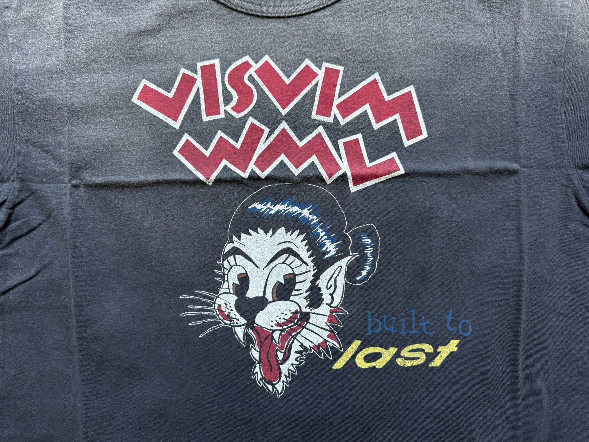 Visvim 26SS Jumbo Tee S/S Damaged Logo — detail