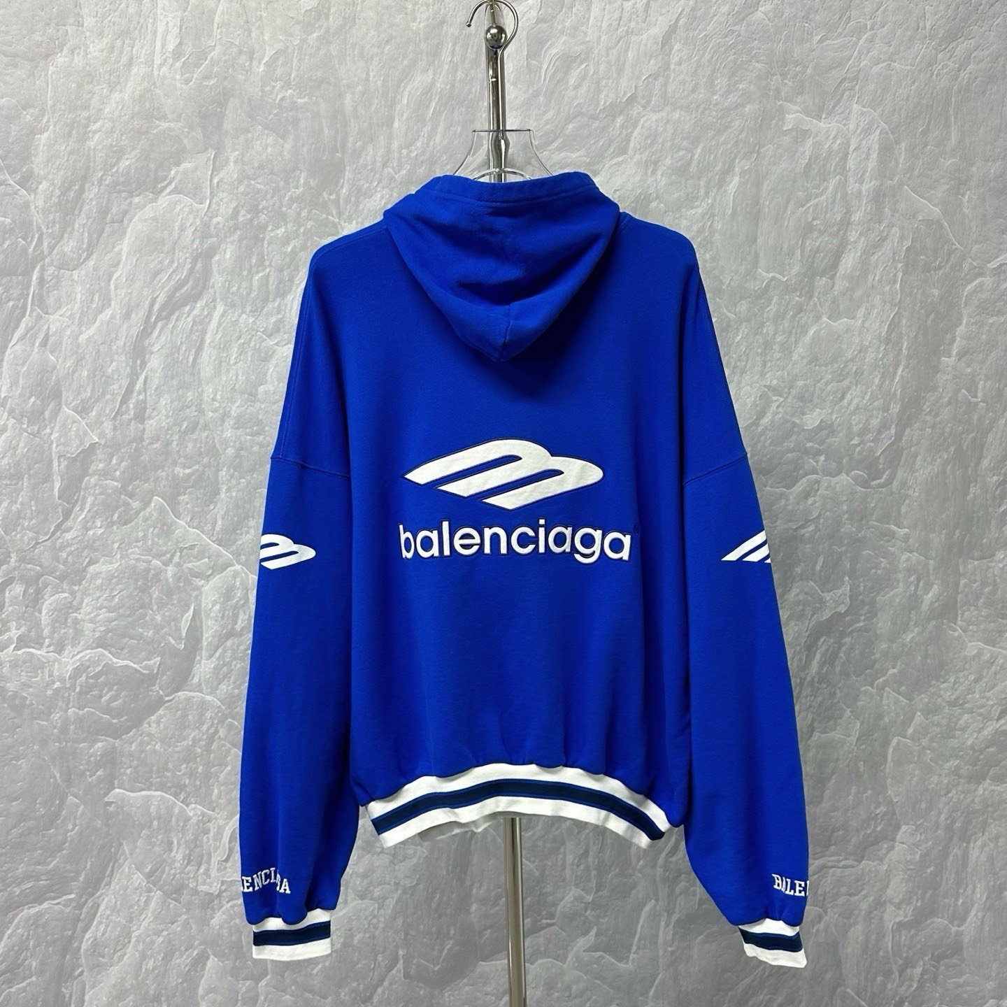 Balenciaga FW25 Football Embroidered Hoodie — back