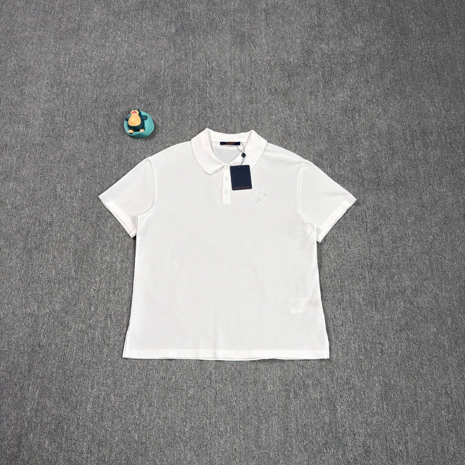 Louis Vuitton Embroidered Logo White Polo