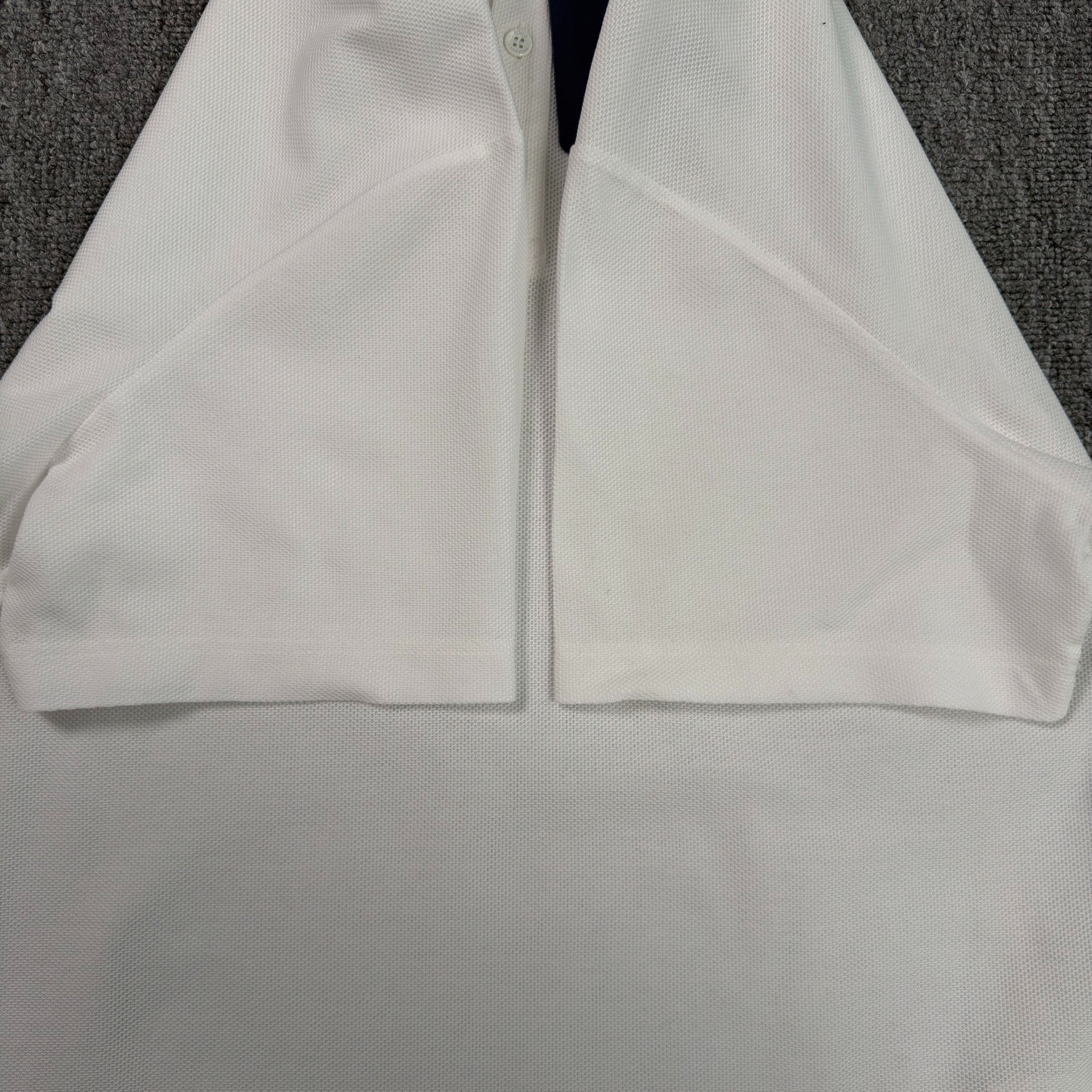 Louis Vuitton Embroidered Logo White Polo — back