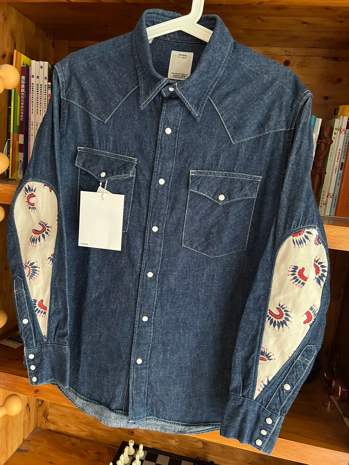 visvim 15aw Indian Water Drop Denim Shirt — detail