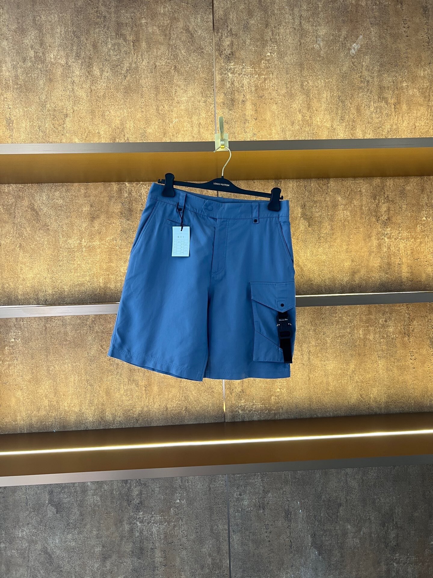 Dior x Alyx Navy Utility Buckle Shorts