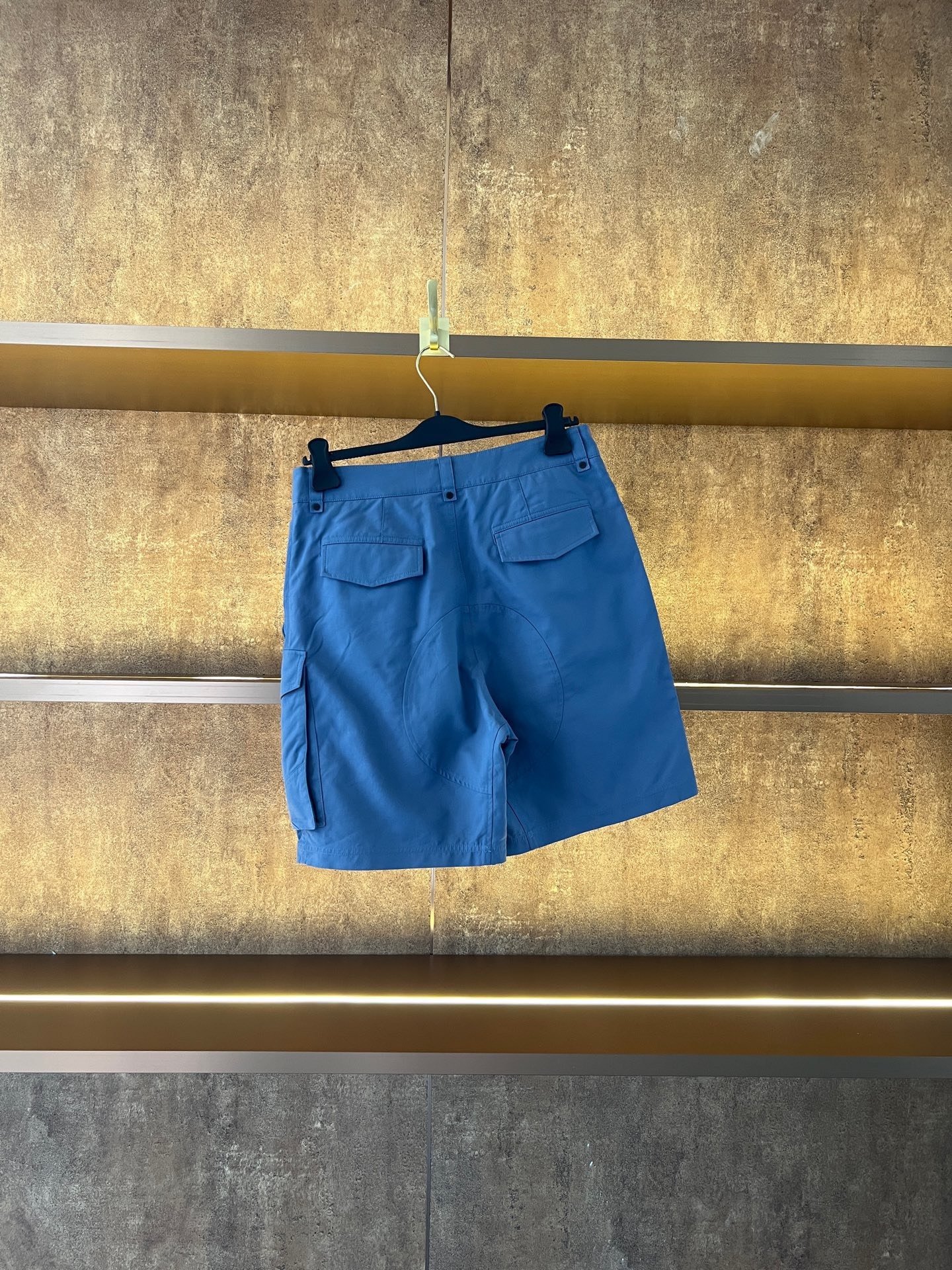Dior x Alyx Navy Utility Buckle Shorts — front