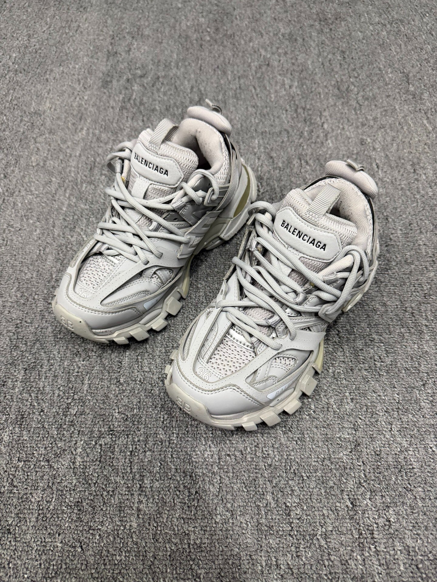 Balenciaga Track White Gray Size 36