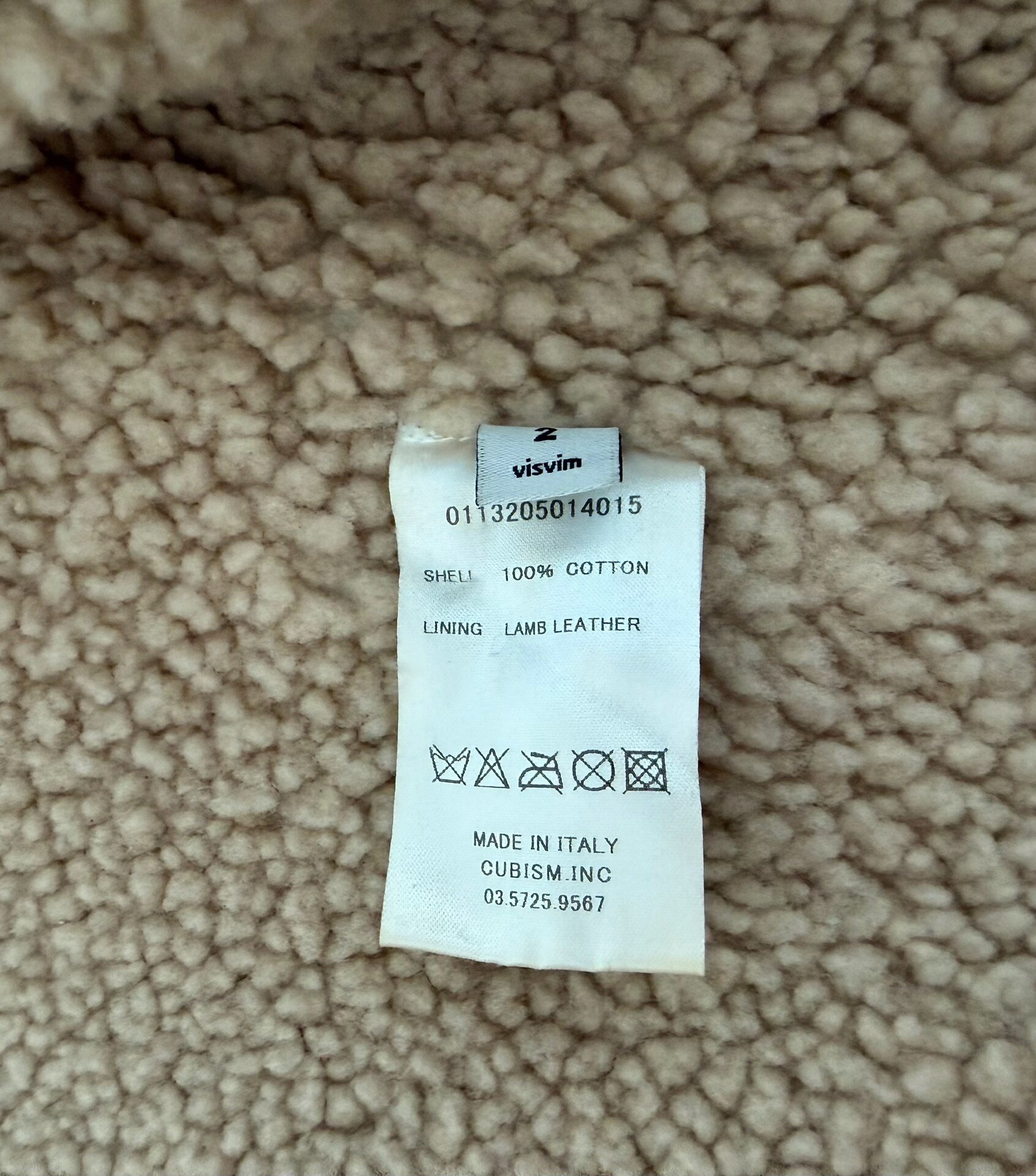 VISVIM 13AW Boler JKT Italian Caravan — label
