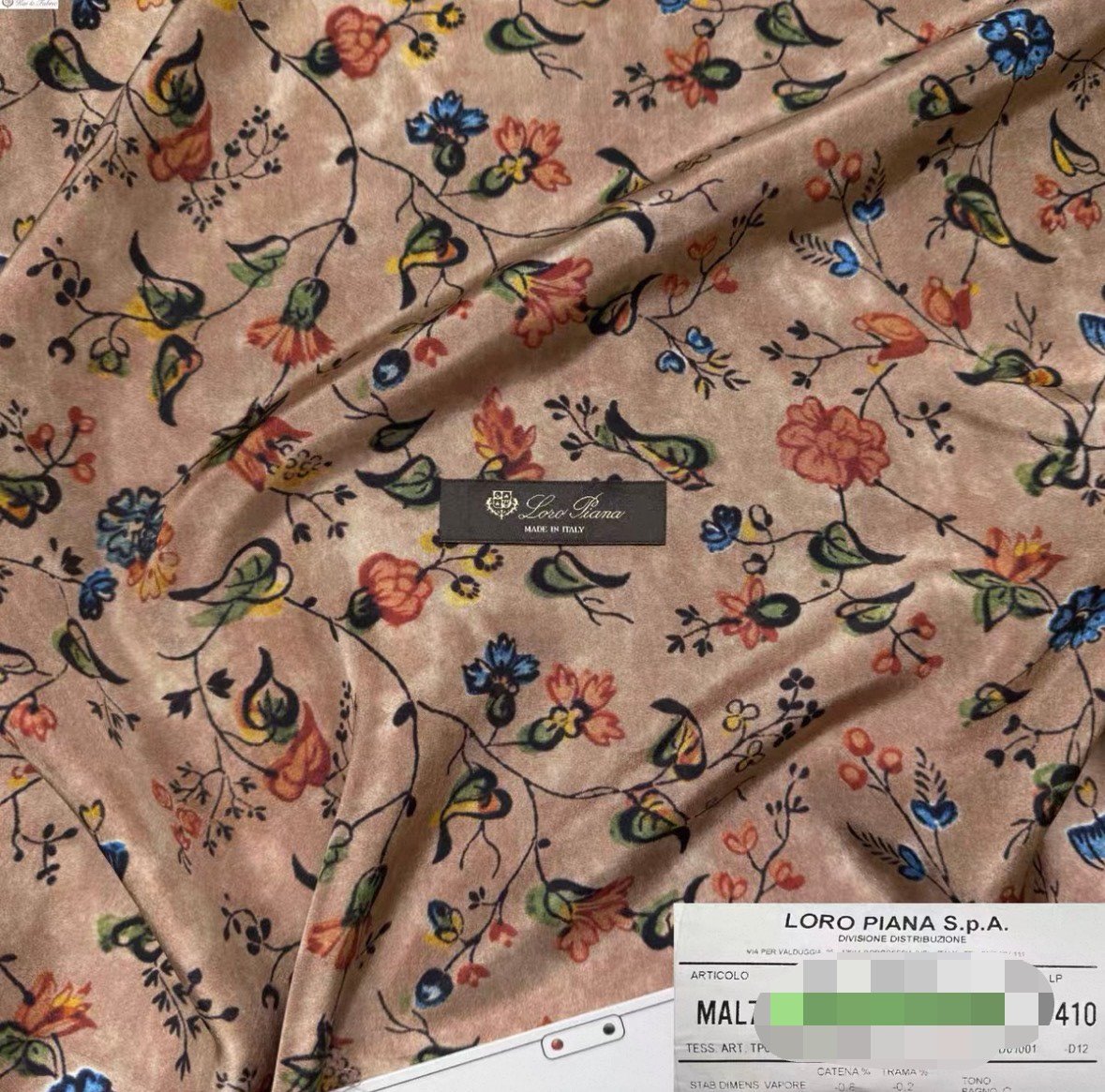 Loro Piana Silk Floral Bird Print Shirt — back