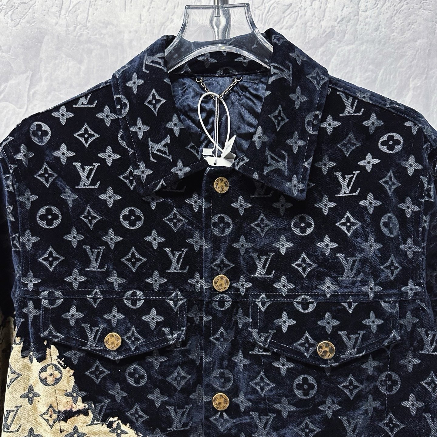 Louis Vuitton SS24 Fire Cloud Denim Jacket — front