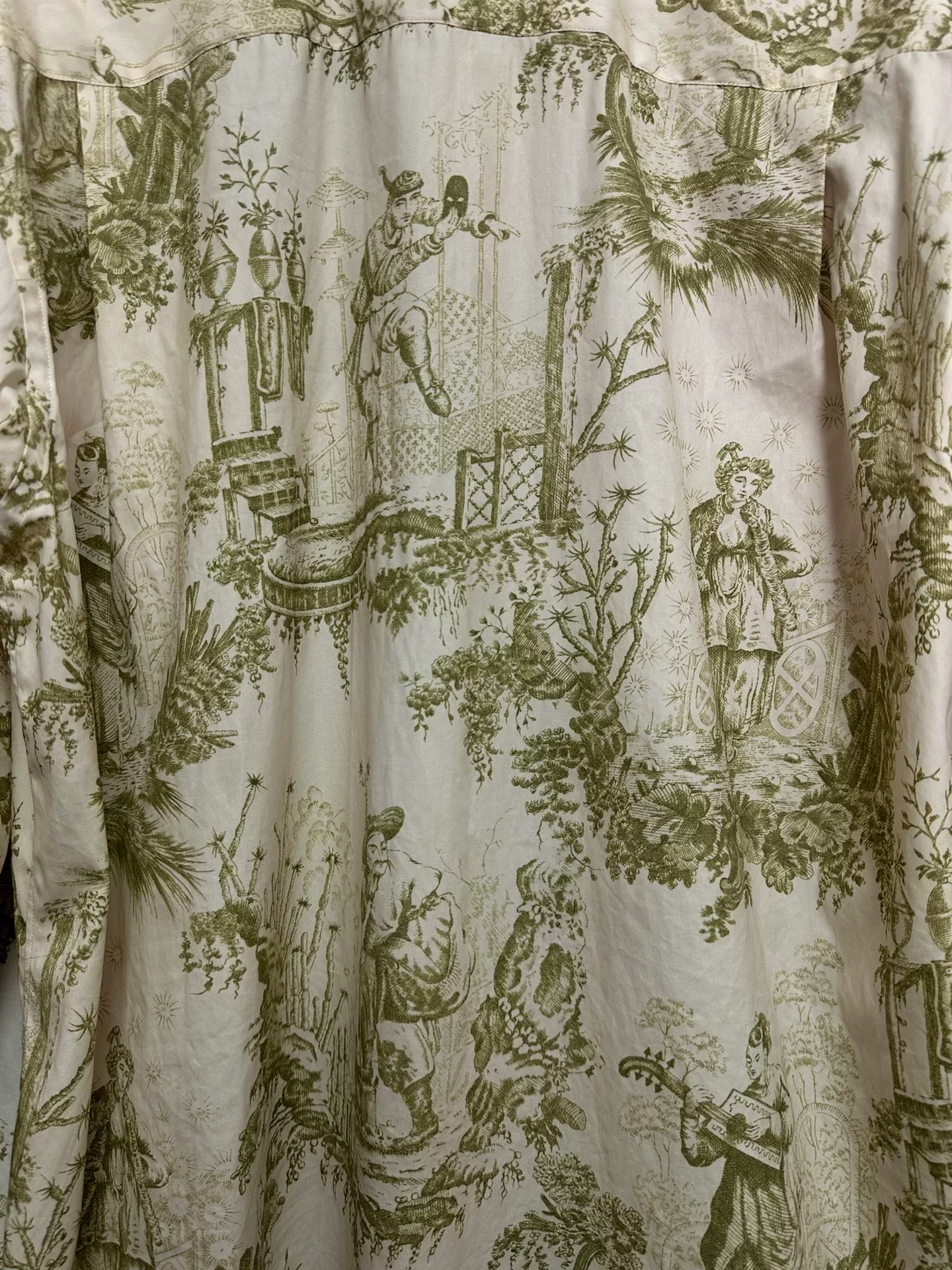 Comme des Garçons 16SS Scenic Print Long Shirt — label