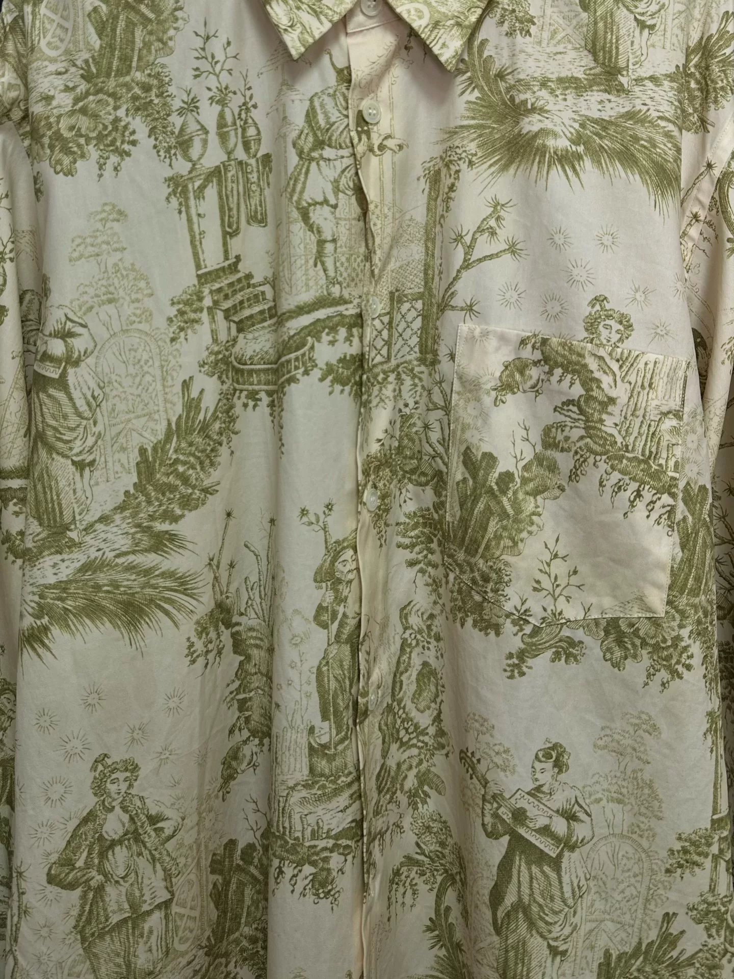Comme des Garçons 16SS Scenic Print Long Shirt — back