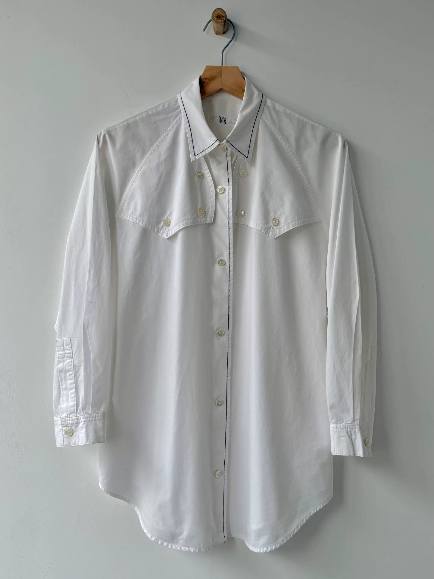 Yohji Yamamoto Y's 2012AW Runway Shirt — detail