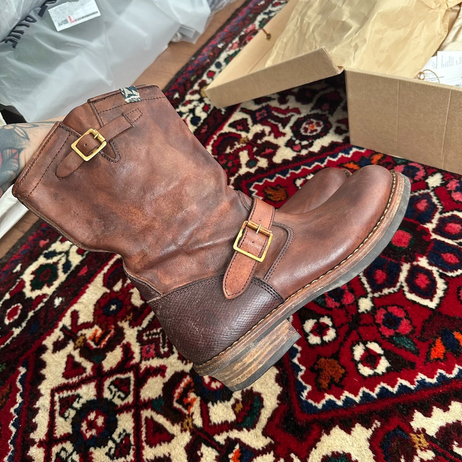 VISVIM 25AW ICT T.W.O. Engineer Boots — detail