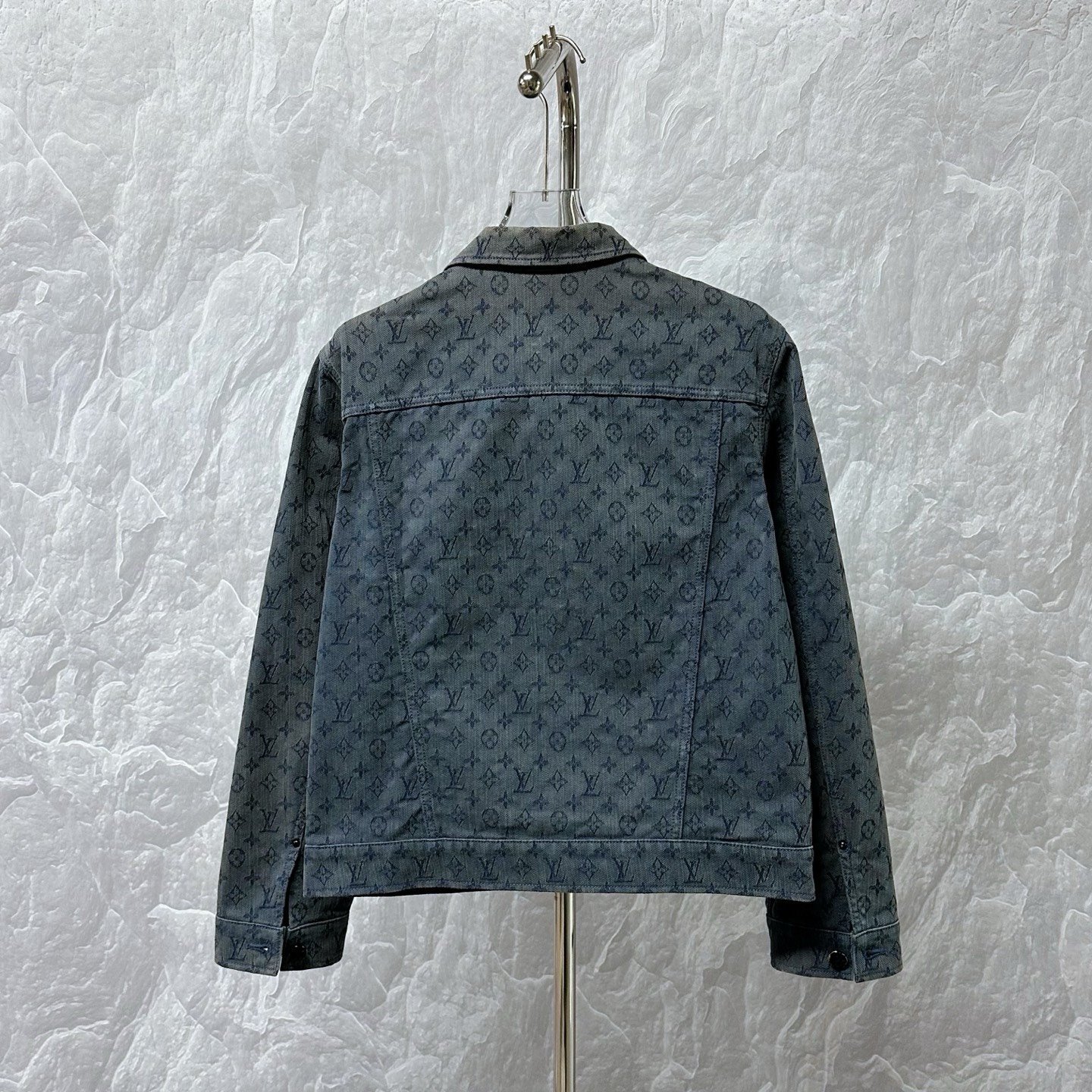 Louis Vuitton All-Over Jacquard Denim Jacket — back