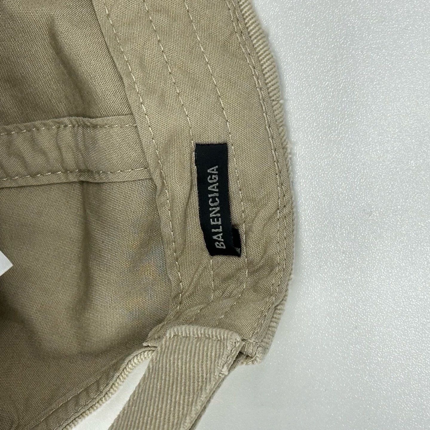 Balenciaga Distressed Embroidered Baseball Cap — back