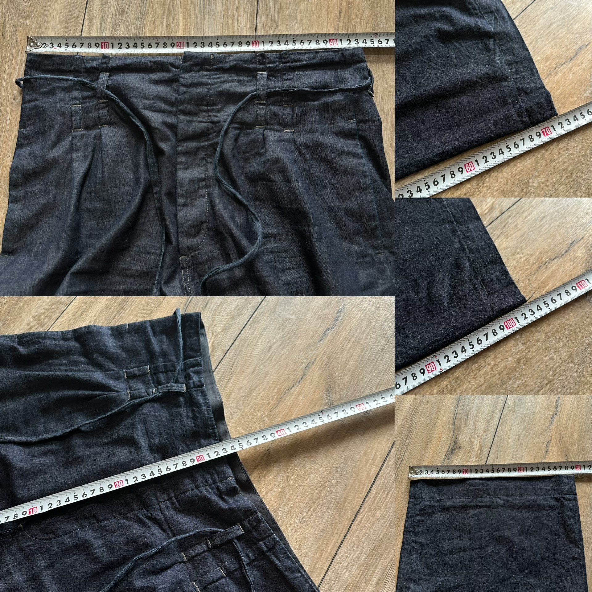OLD JOE Cotton-Linen Wide-Leg Pants — back