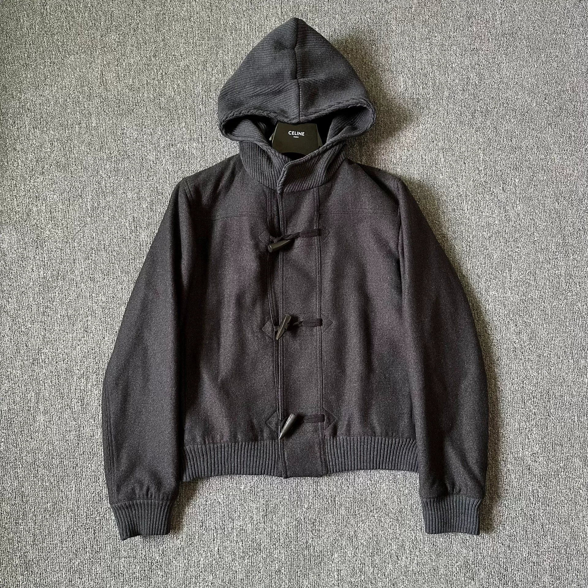 Dior Homme Horn Button Hooded Jacket