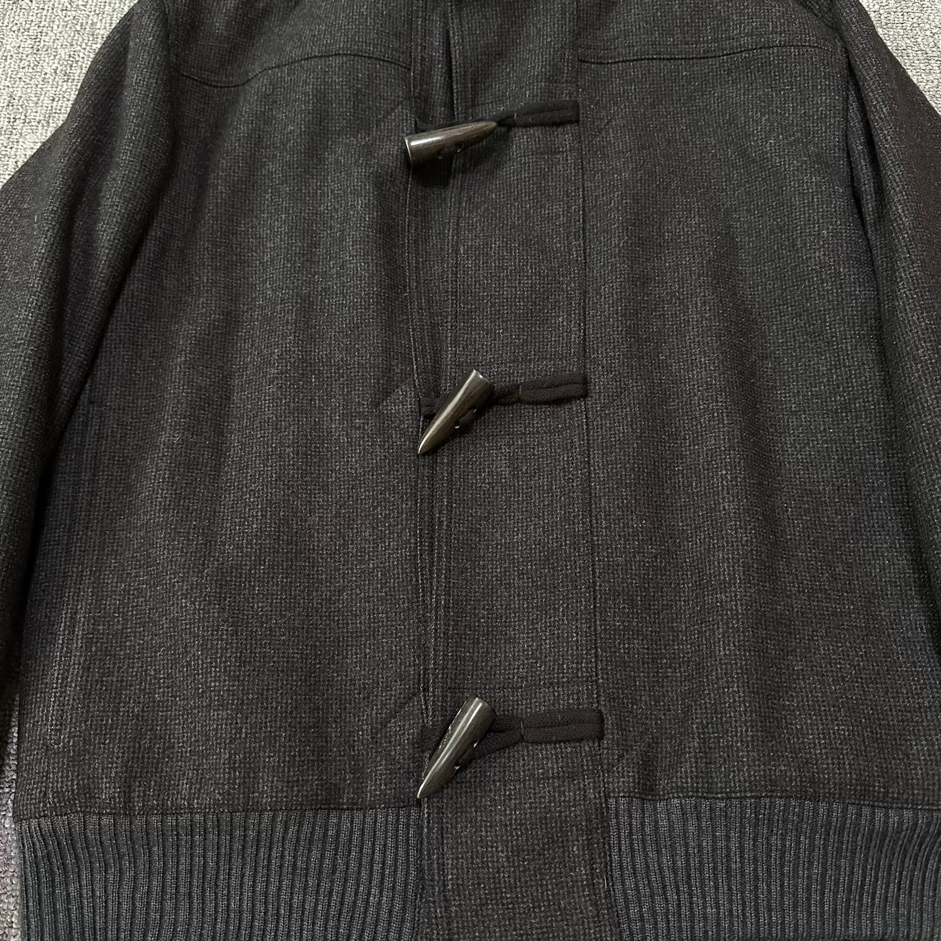 Dior Homme Horn Button Hooded Jacket — front
