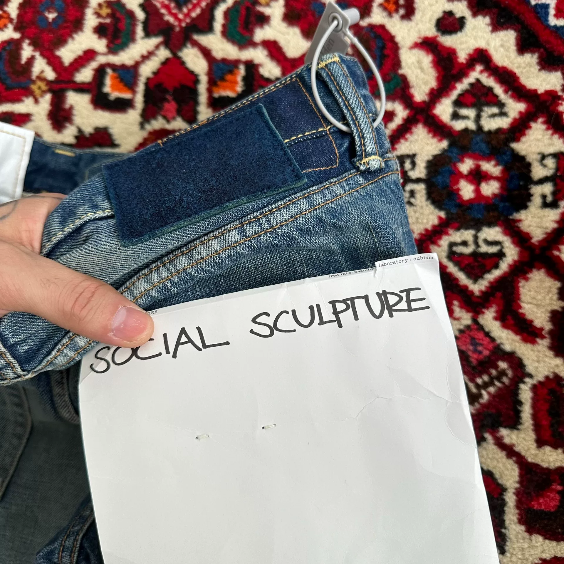 visvim 15aw 04d10 jeans — label