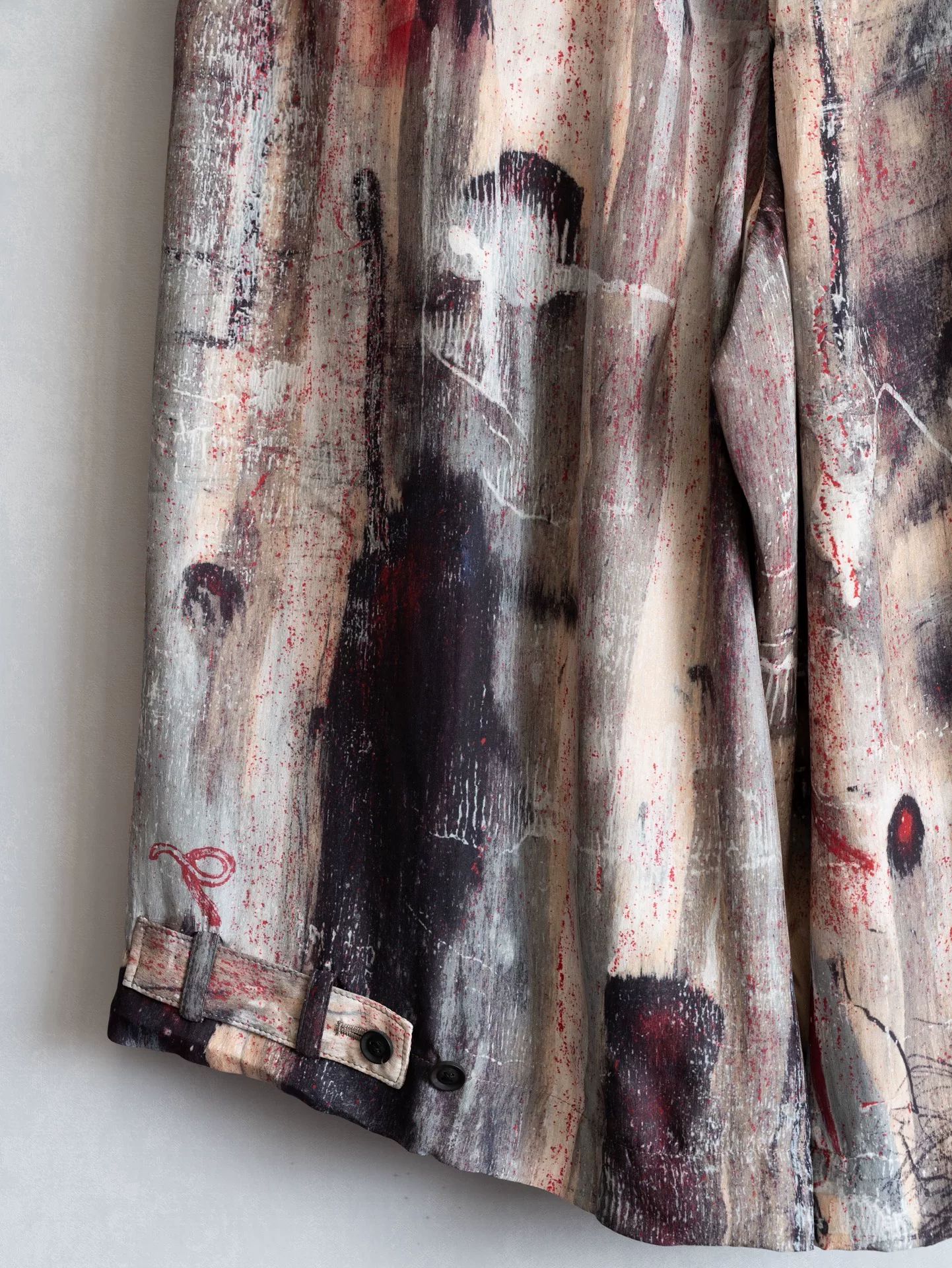 Yohji Yamamoto 21AW Ink Silk Skort — label