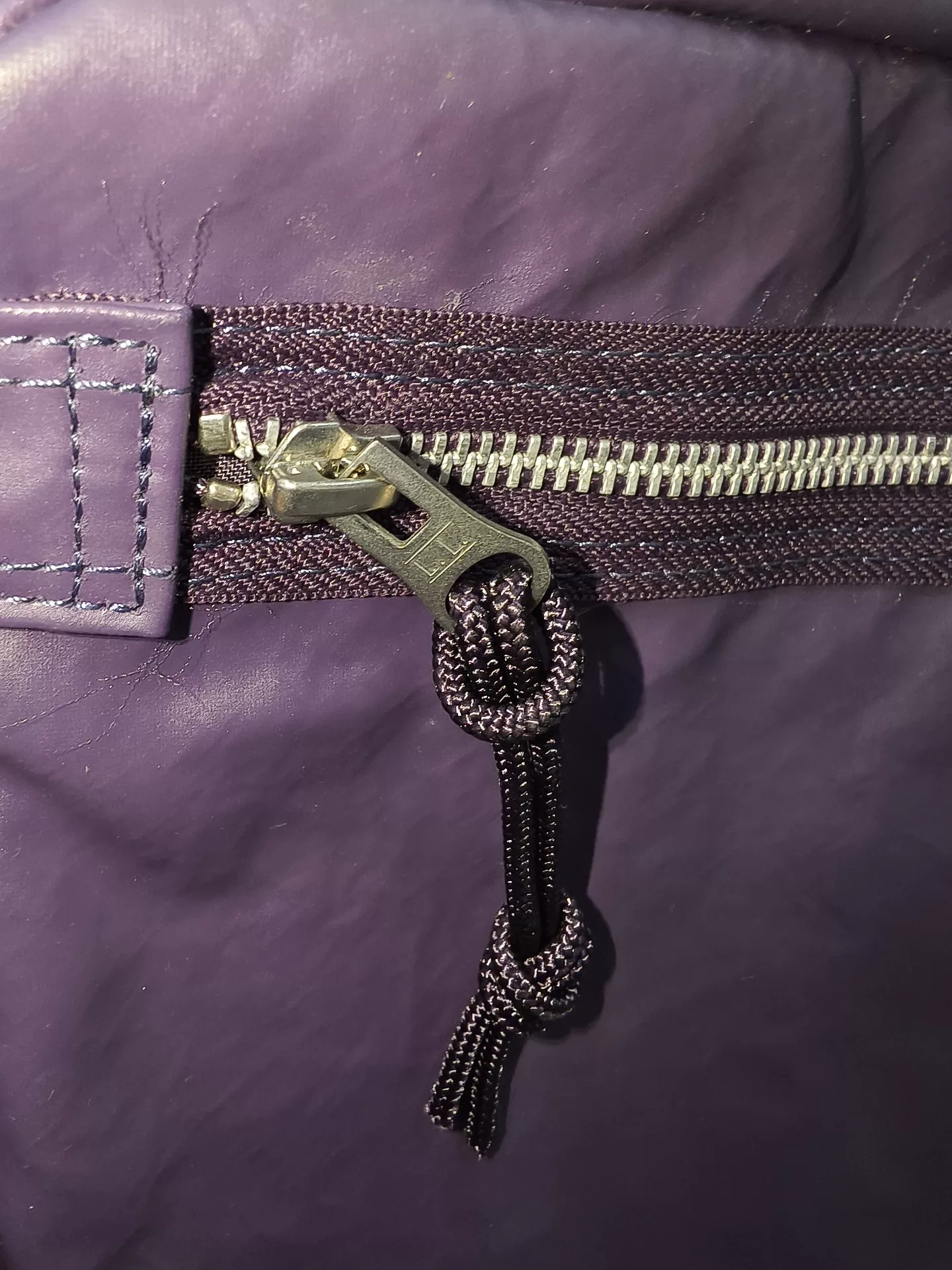 Porter Luggage Label Purple Crossbody Bag — detail