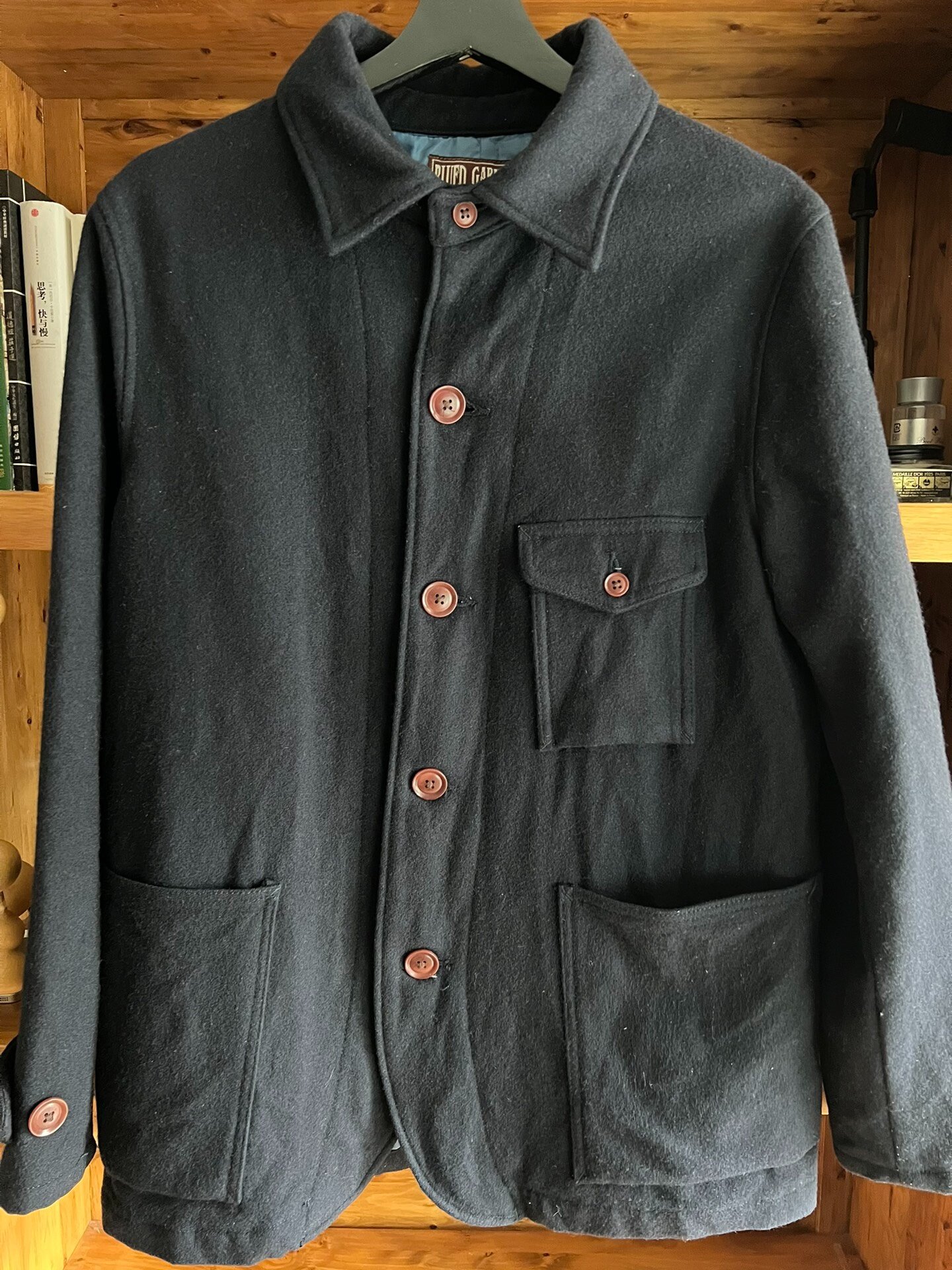 Momotaro Wool Jacket — label