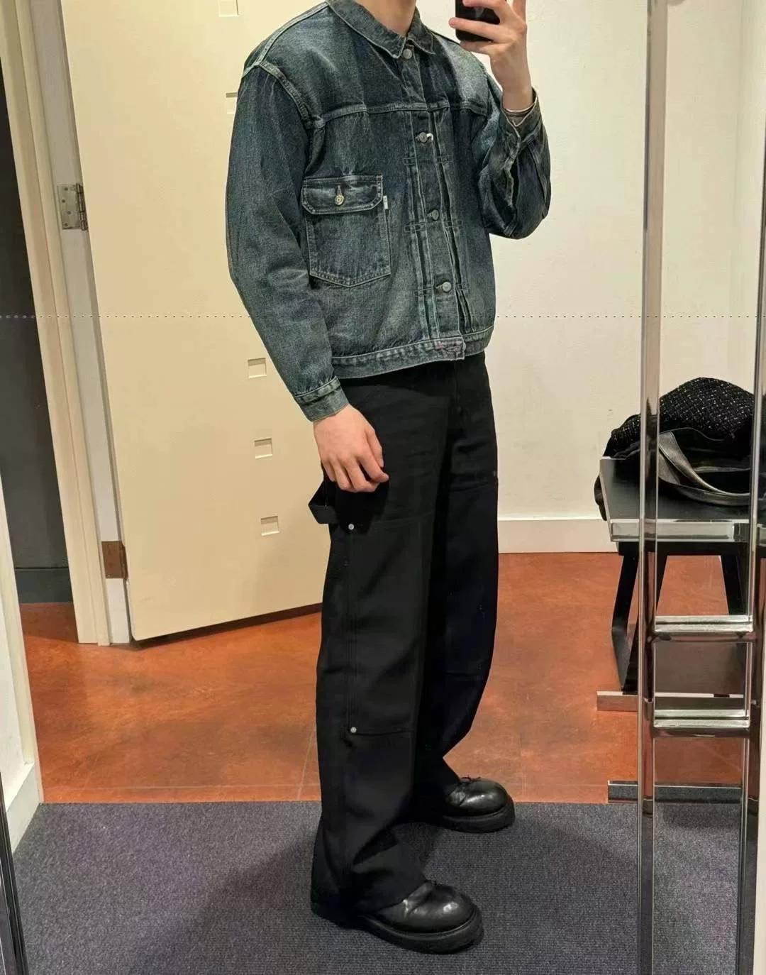 KAPTAINSUNSHINE x NewManual Denim Jacket — label