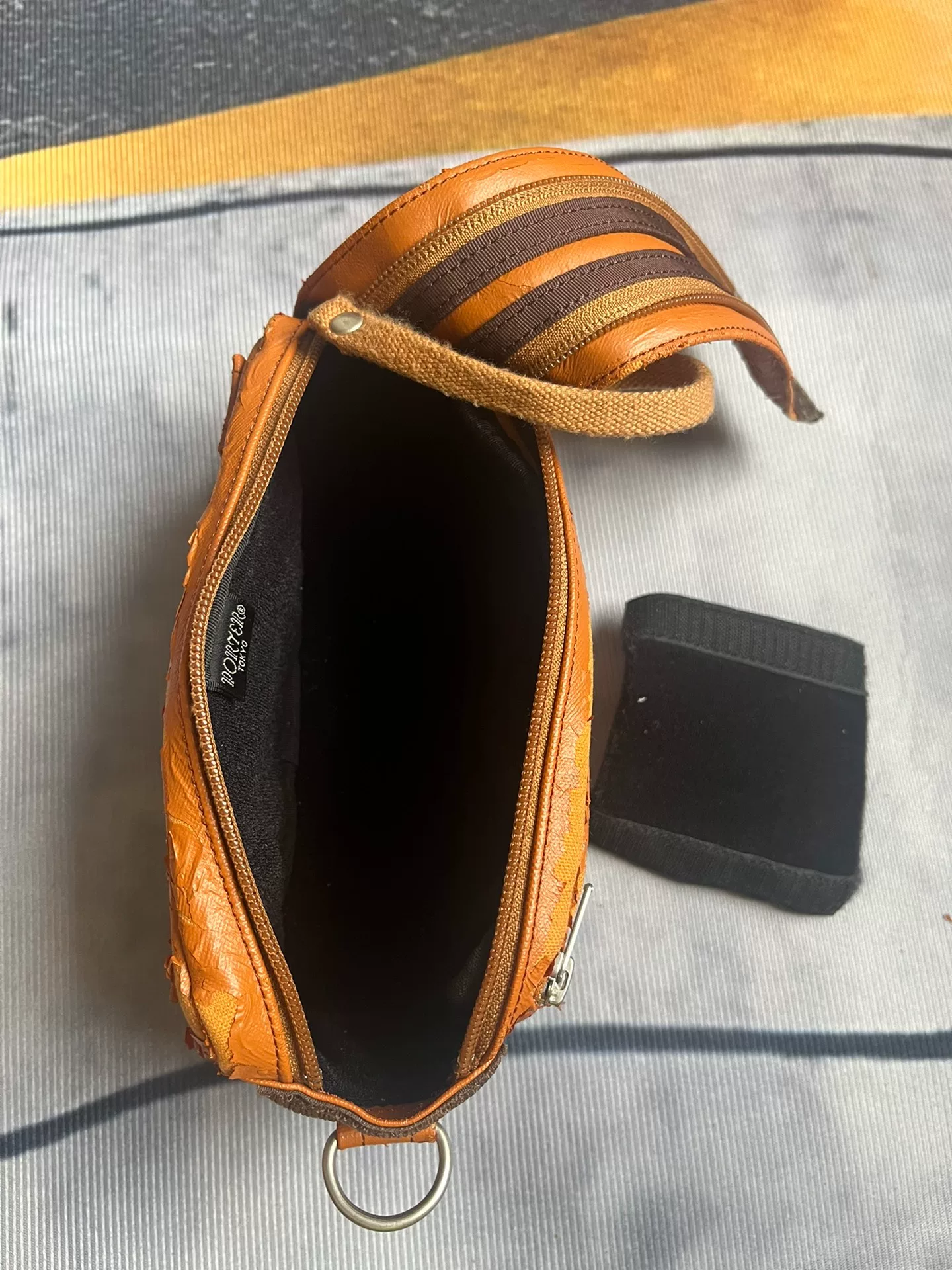 Porter Tokyo Brown Camera Shoulder Bag — detail