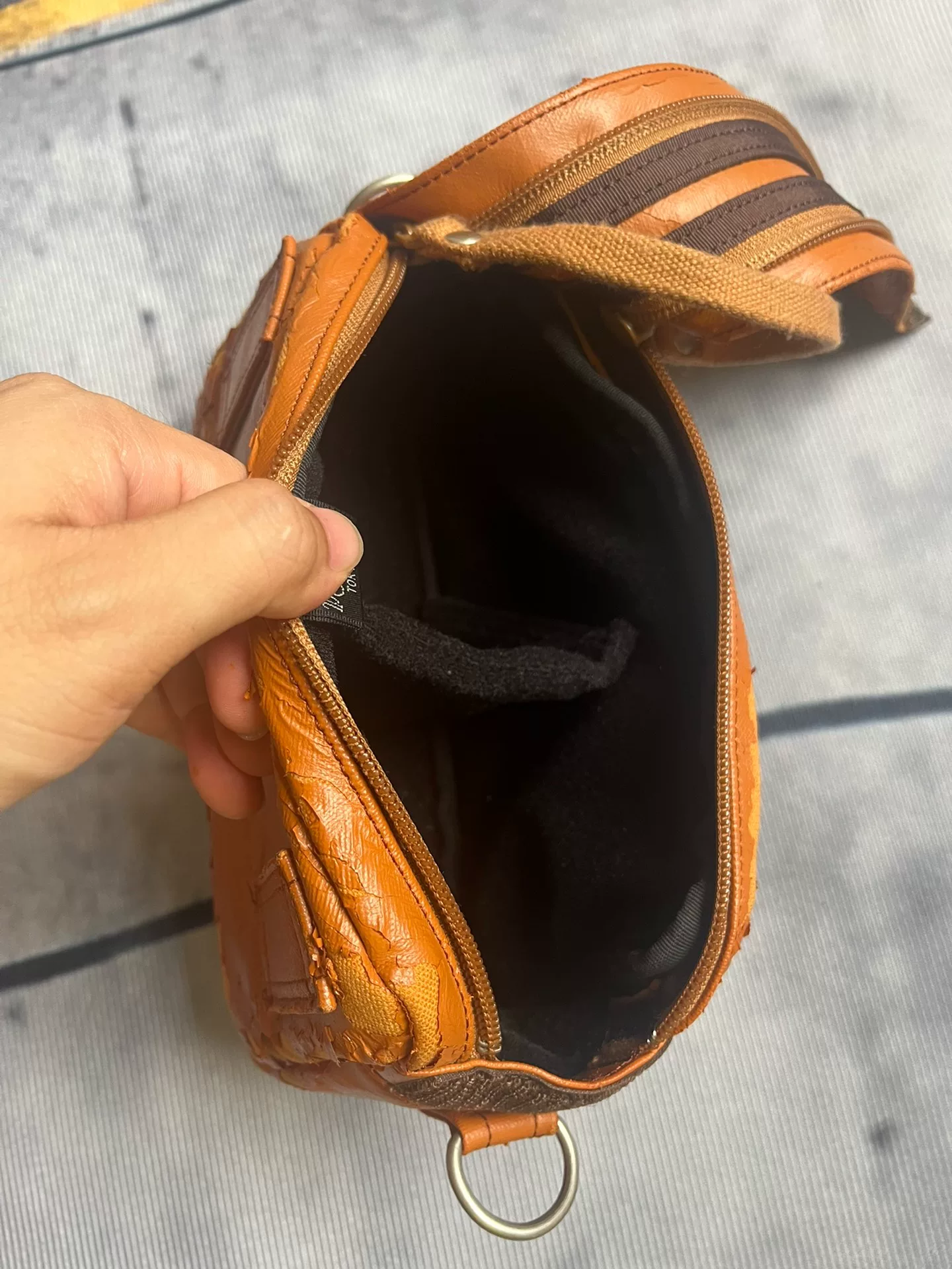 Porter Tokyo Brown Camera Shoulder Bag — back