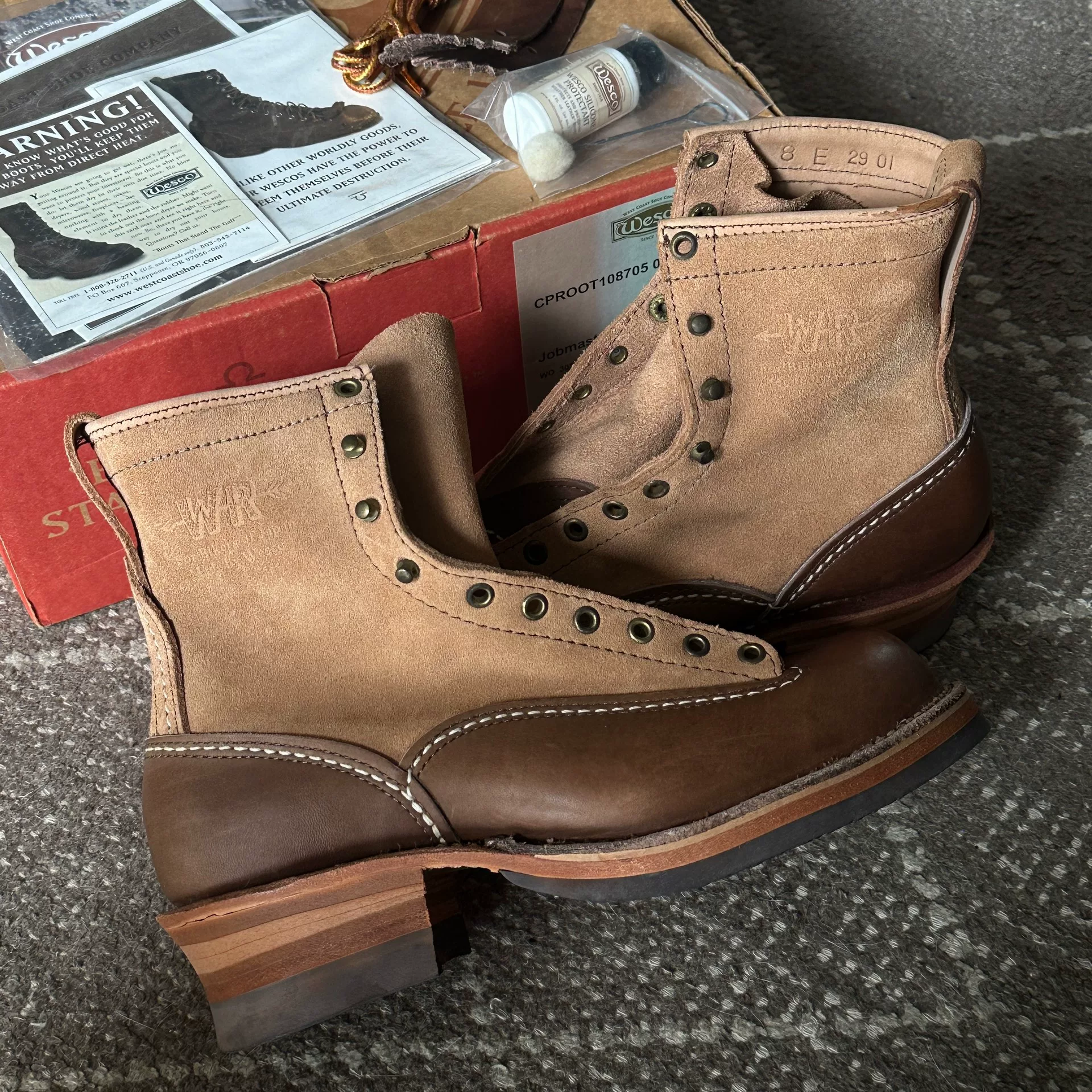 Wesco x Westernriver 8E Jobmaster Boots — label