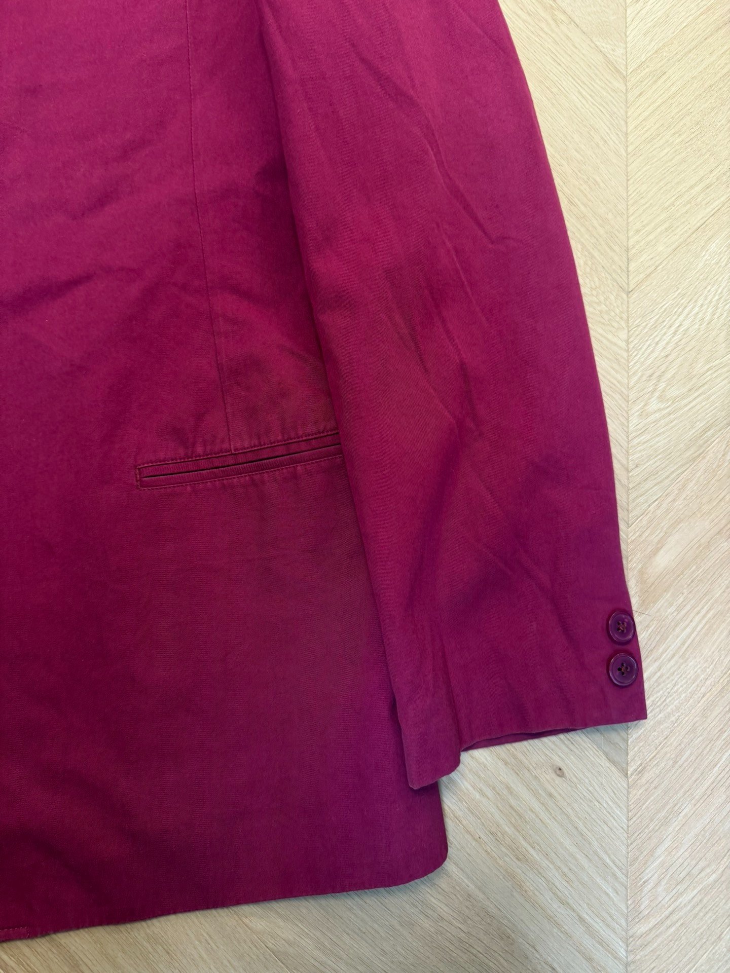 Yohji Yamamoto 90SS Red Runway Suit Jacket — back