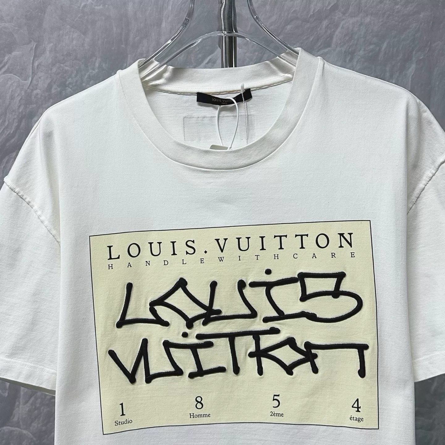 Louis Vuitton Embroidered Letter Short Sleeve — front
