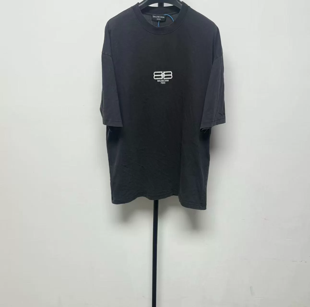 Balenciaga BB Logo Crewneck Short-Sleeve T-Shirt