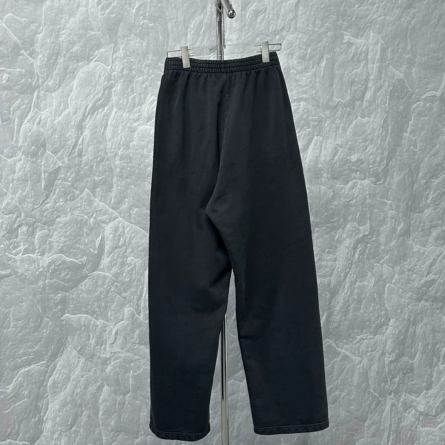 Balenciaga Logo Embroidered Elastic Pants — back