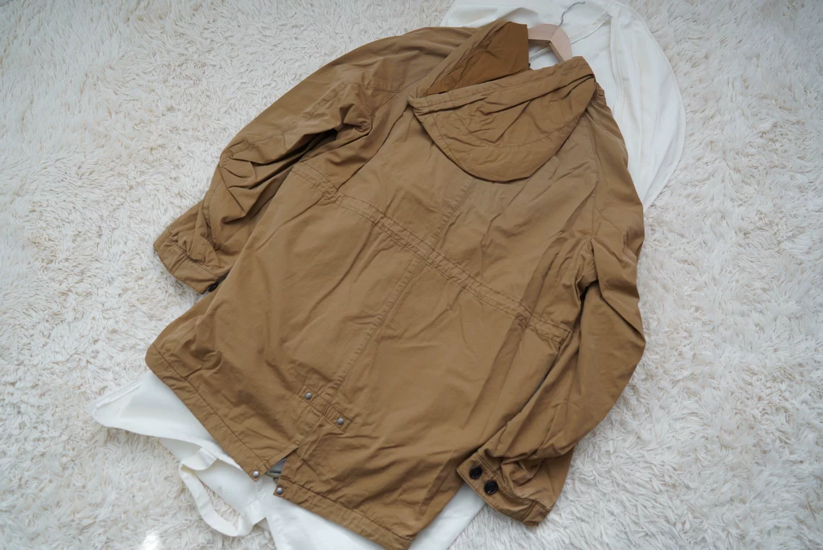 VISVIM Dorset Fishtail Half-Zip Parka — detail