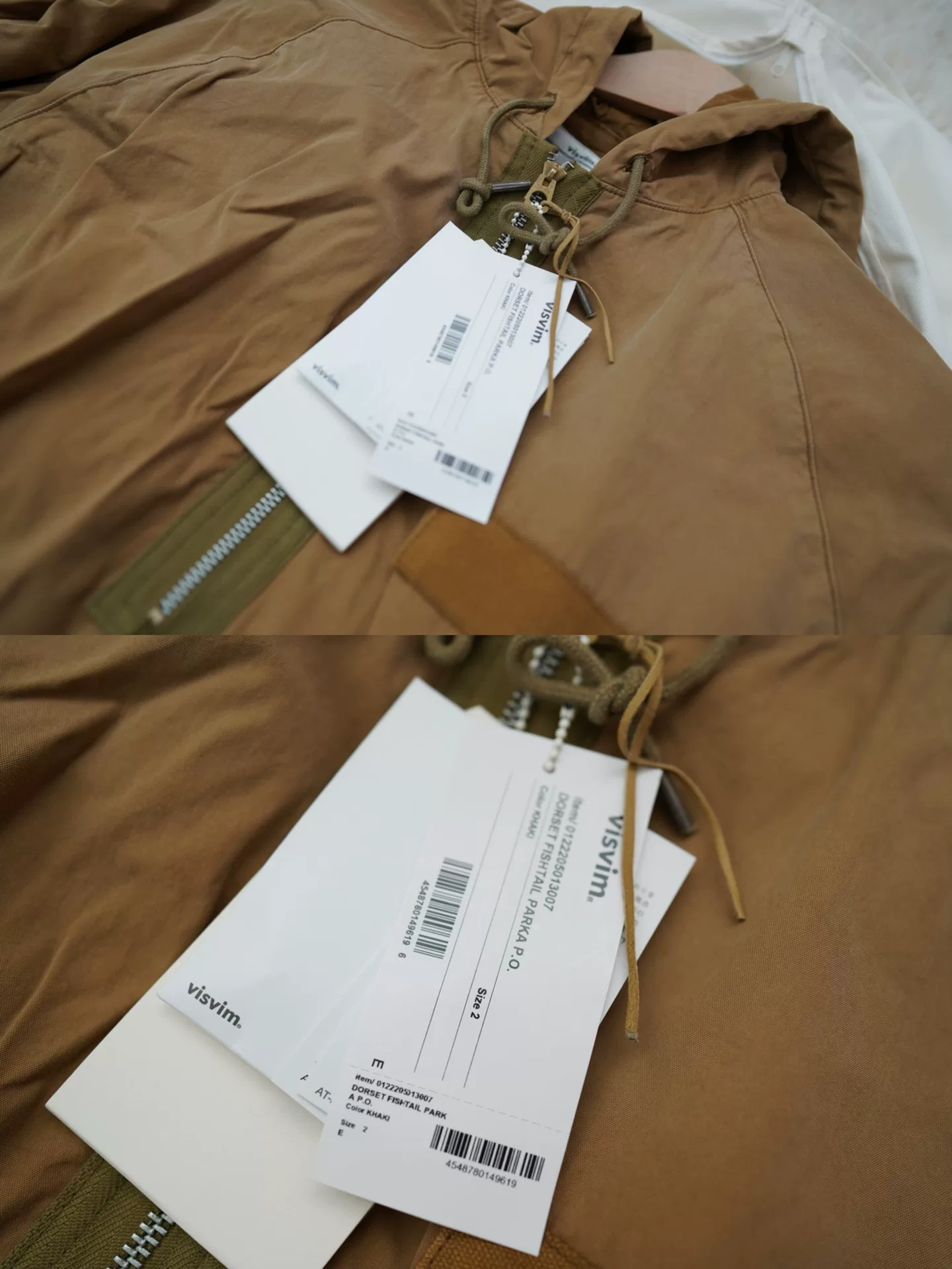 VISVIM Dorset Fishtail Half-Zip Parka — back