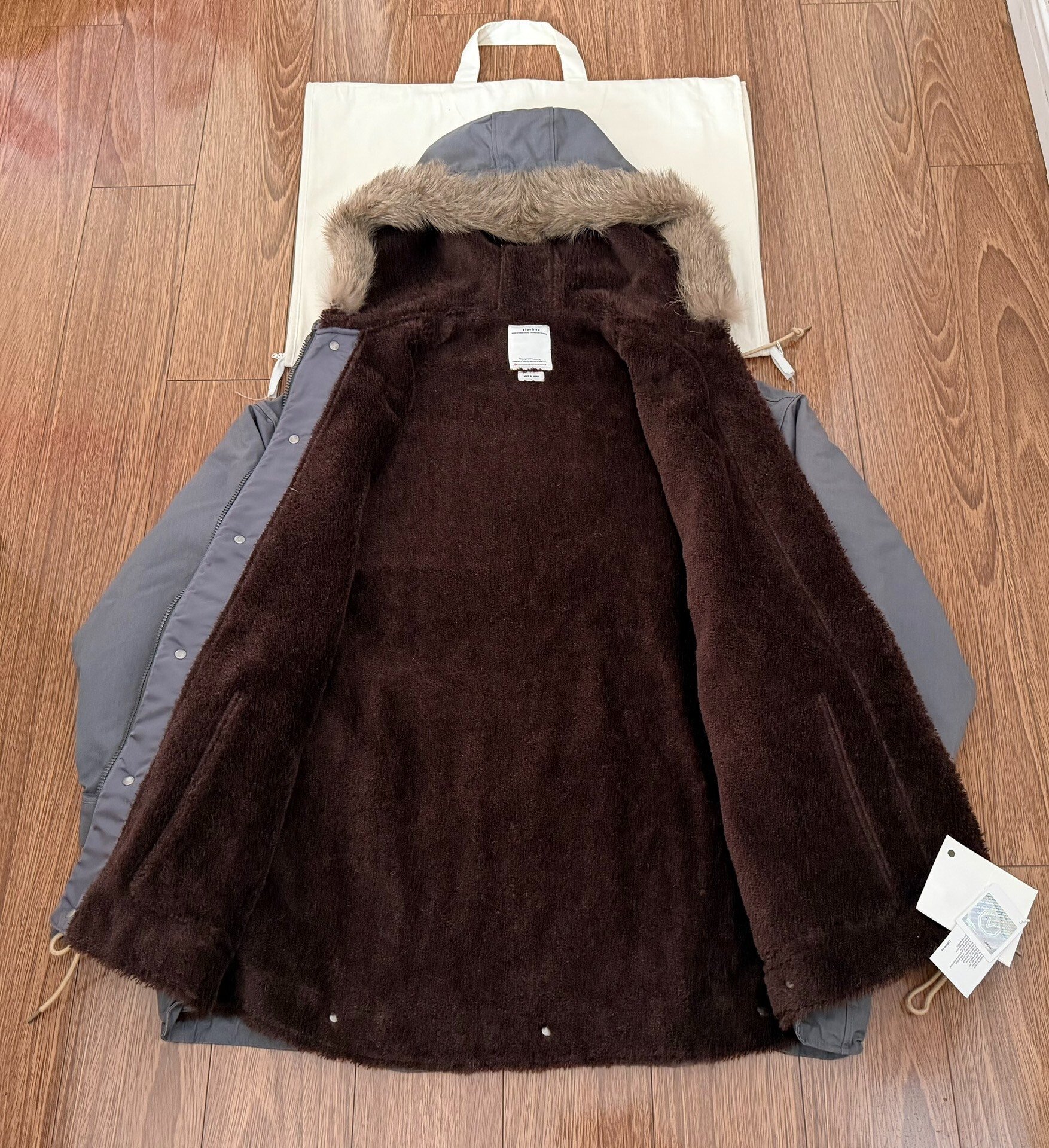 VISVIM Cold Bay Parka Wool Alpaca — detail