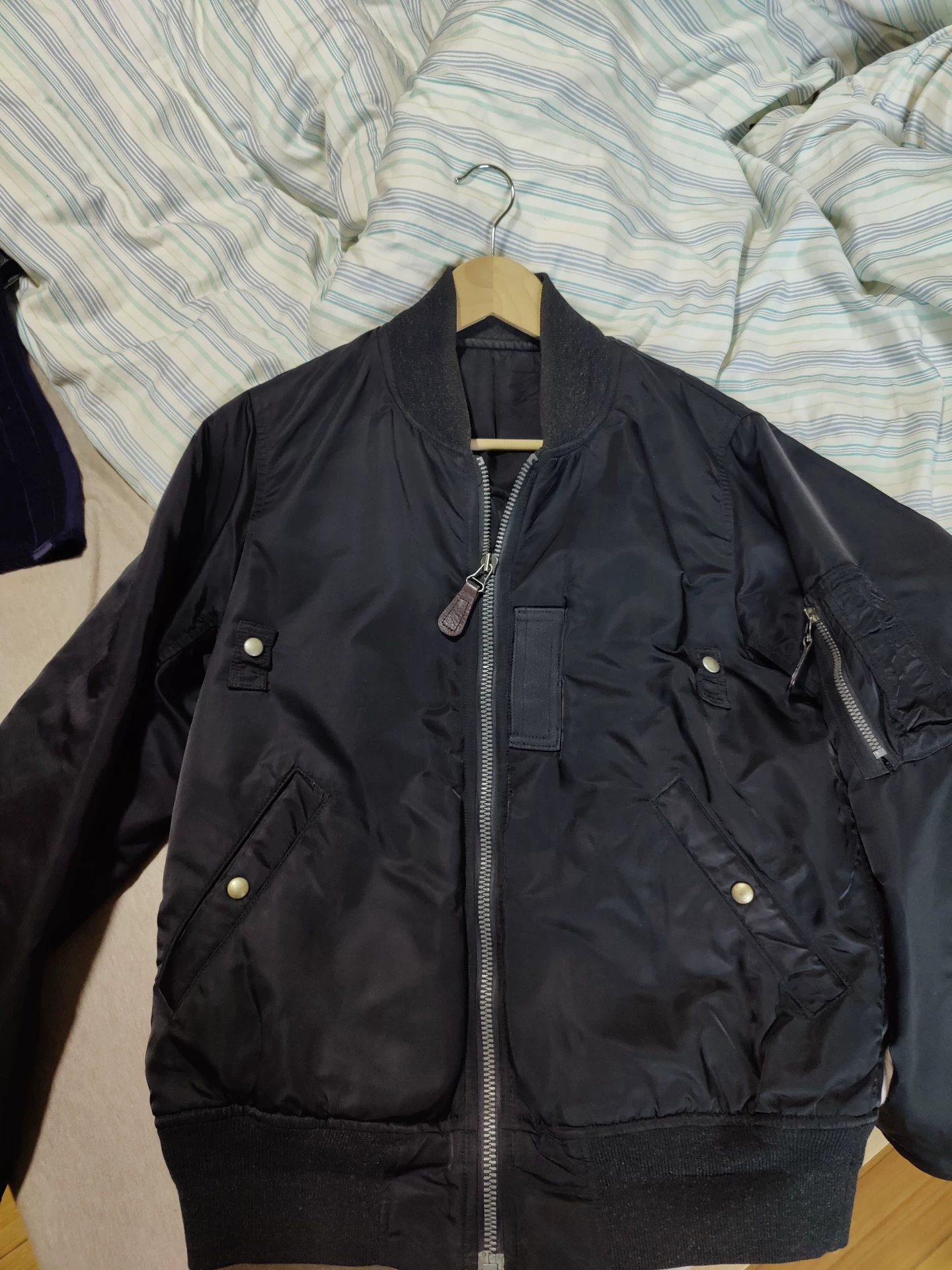 visvim 18AW MA1 Black Jacket Size 2