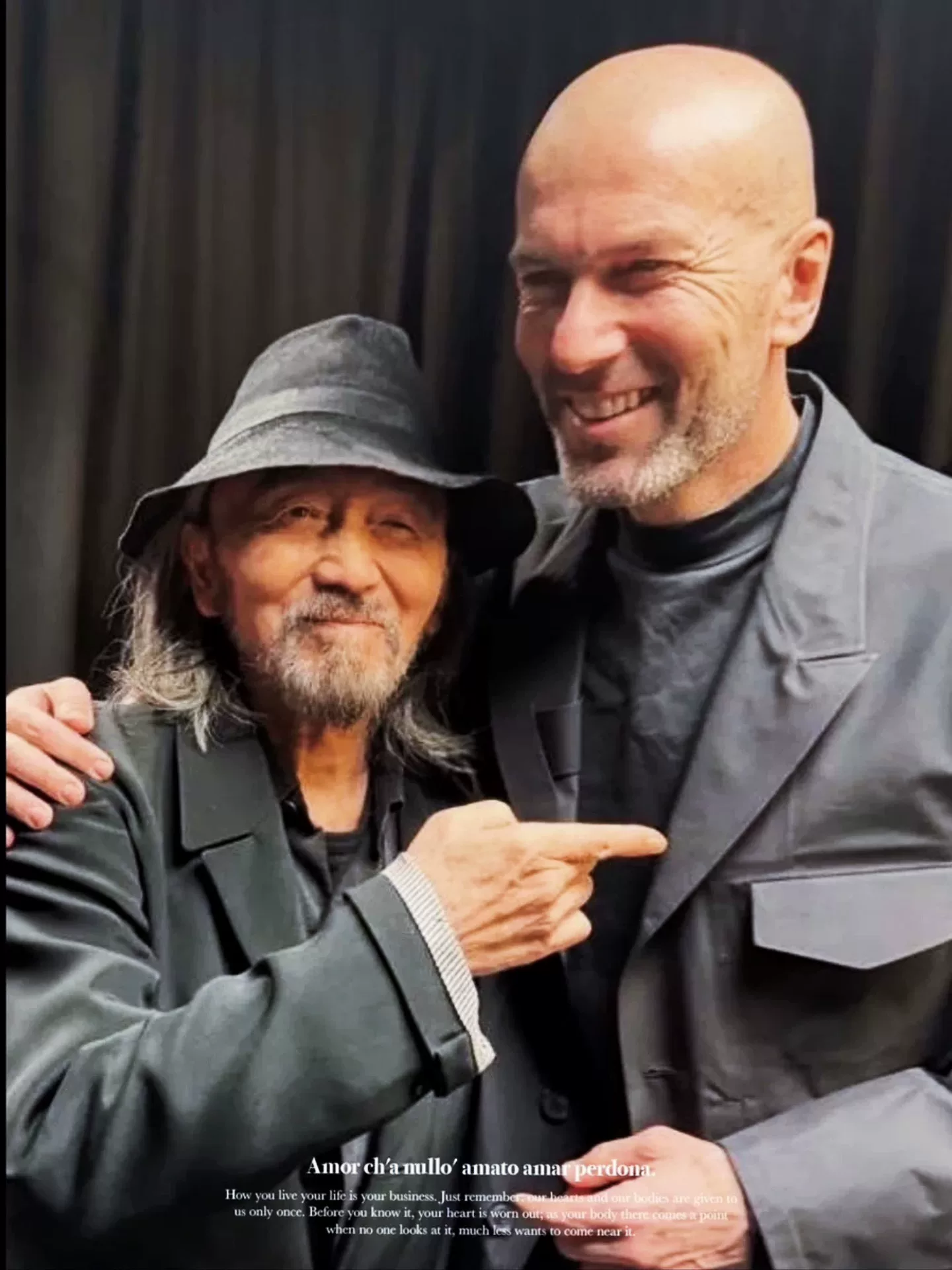 Yohji Yamamoto 23SS Leather Linen Suit — label