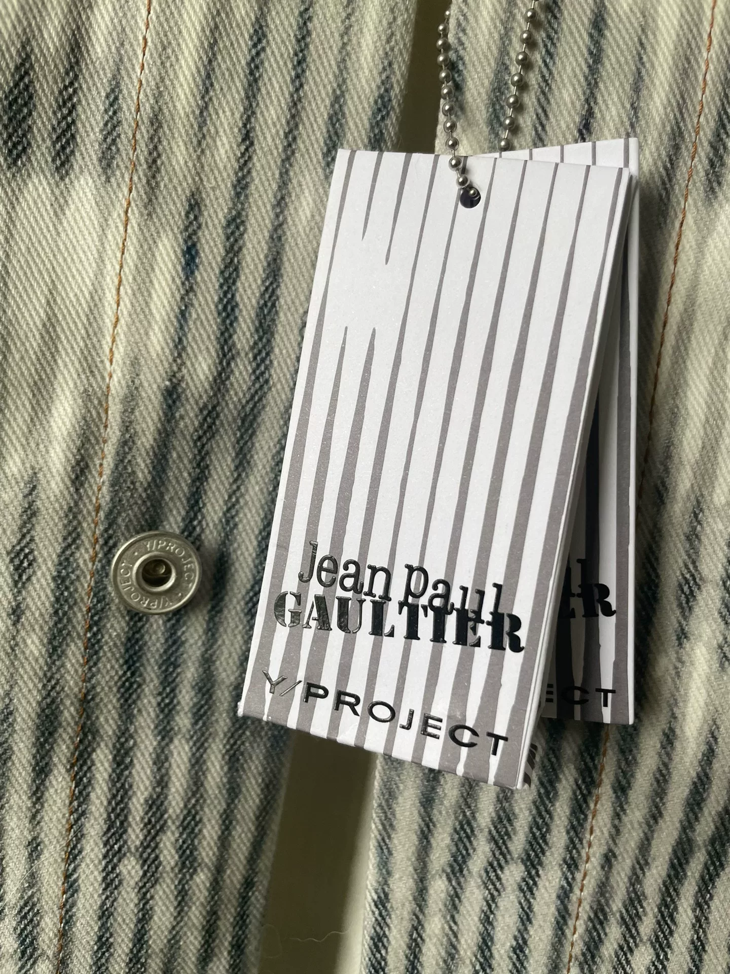 Y/Project x JPG Denim Jacket — detail