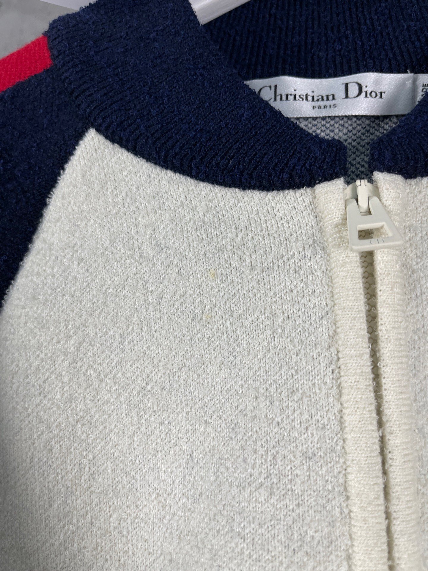 Dior Valentine's Day Zip Jacket — label