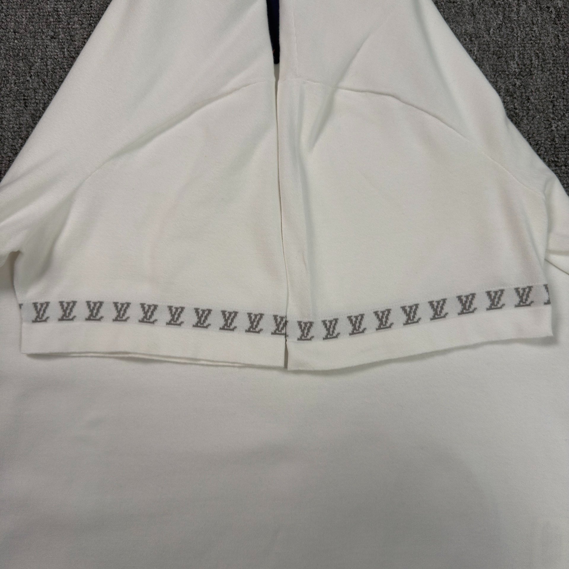 Louis Vuitton Monogram Cuff White Tee — back