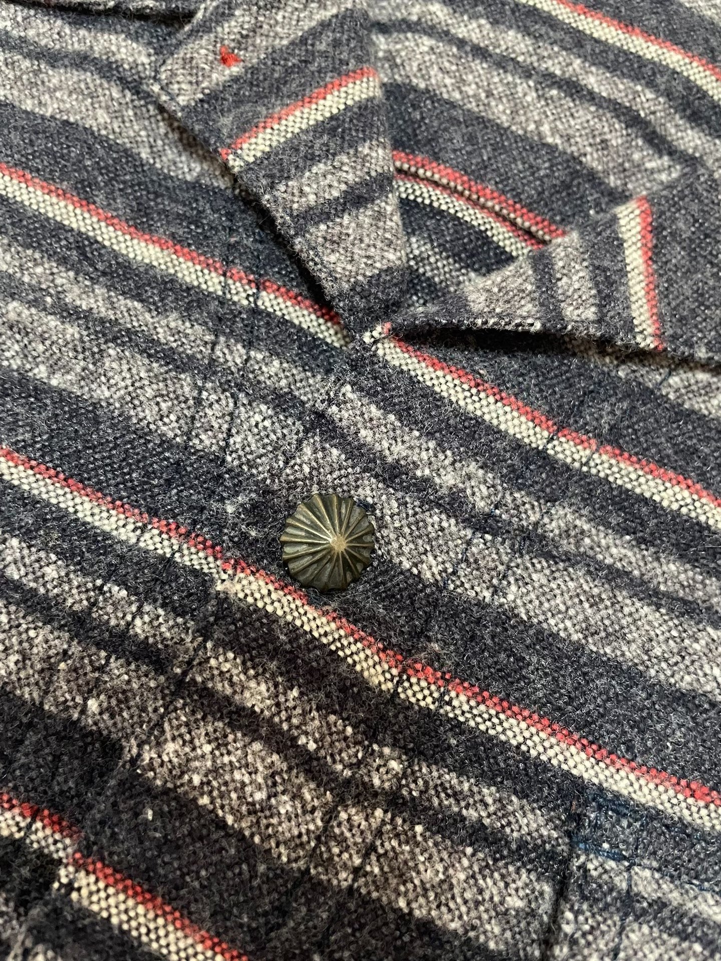 NEIGHBORHOOD MCKAY Striped Long Sleeve Shirt — detail
