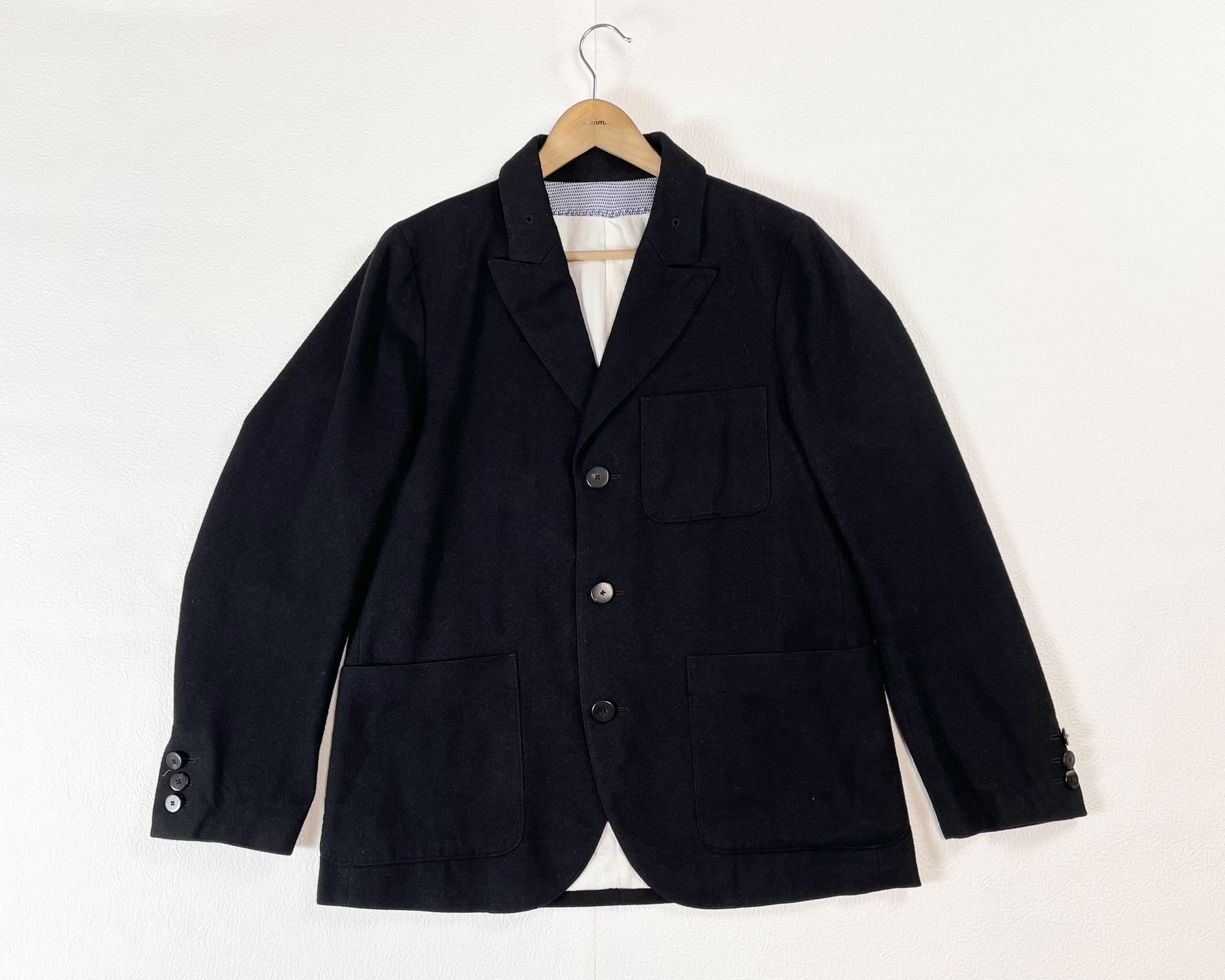 VISVIM Wool Blend Patterned Collar Blazer