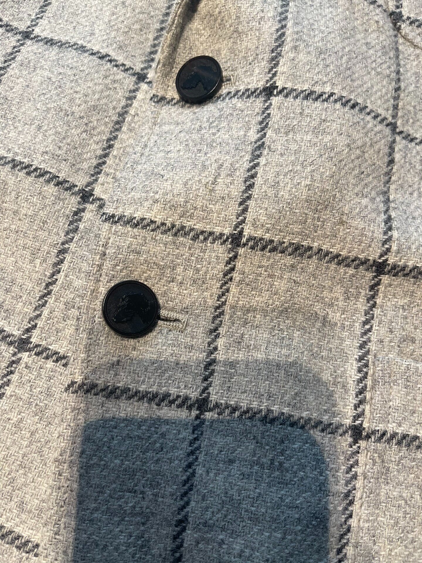 Thom Browne 16AW Check Blazer — detail